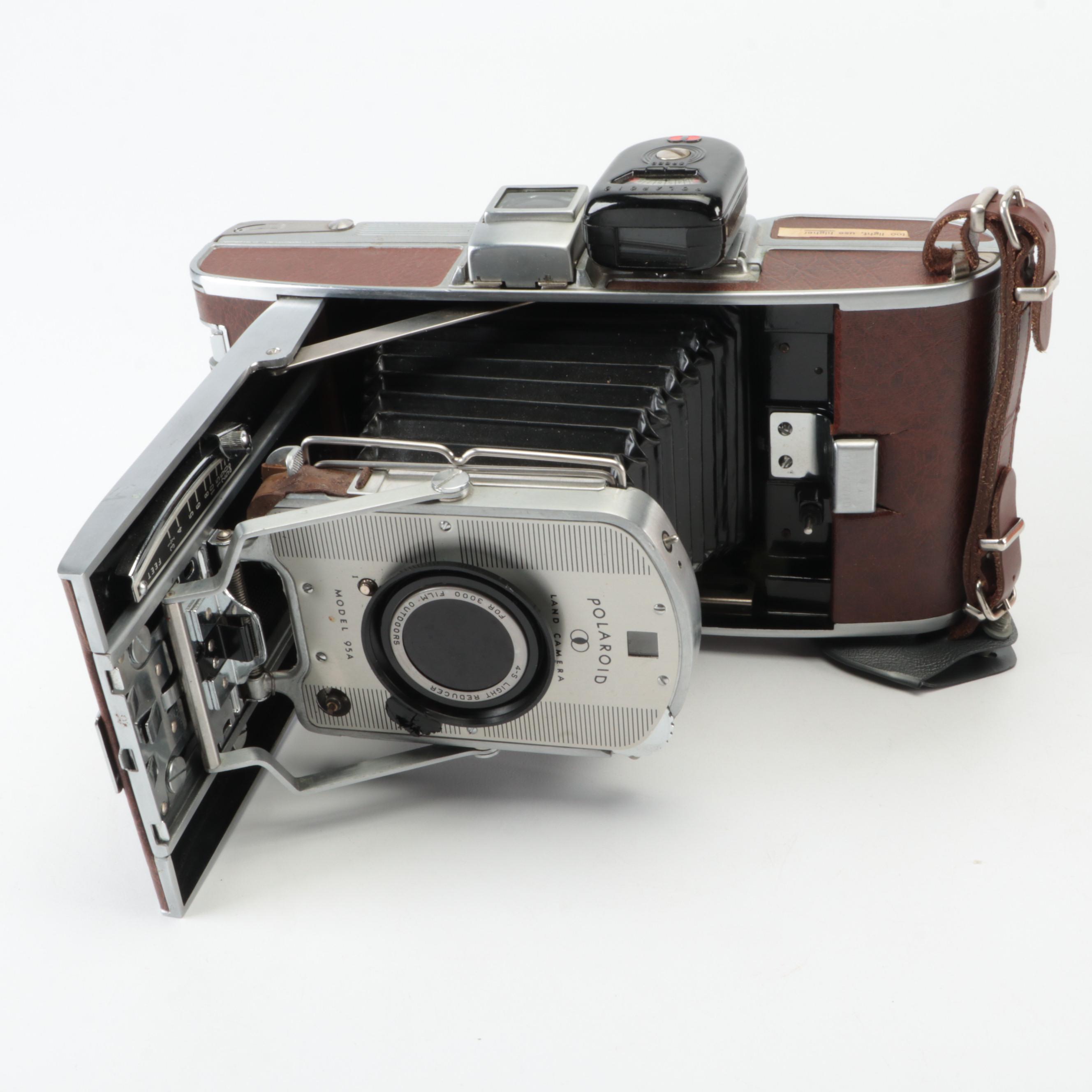 Polaroid SX70 and Model 95A Land Cameras and BC Flash EBTH