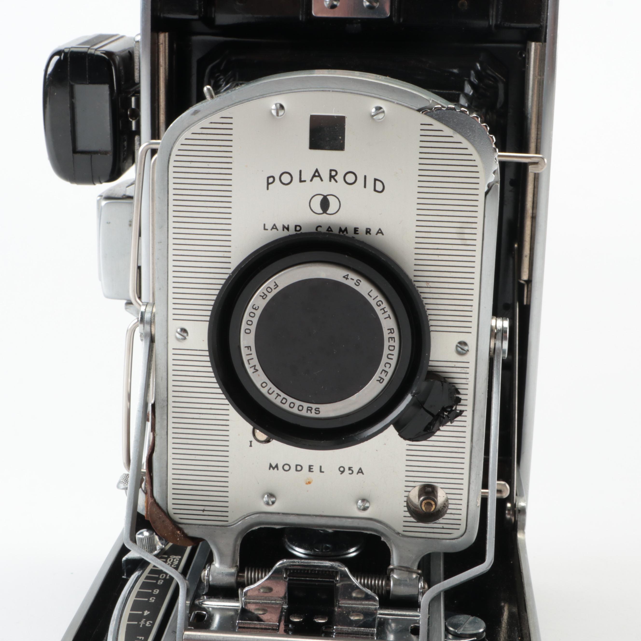 Polaroid SX70 and Model 95A Land Cameras and BC Flash EBTH