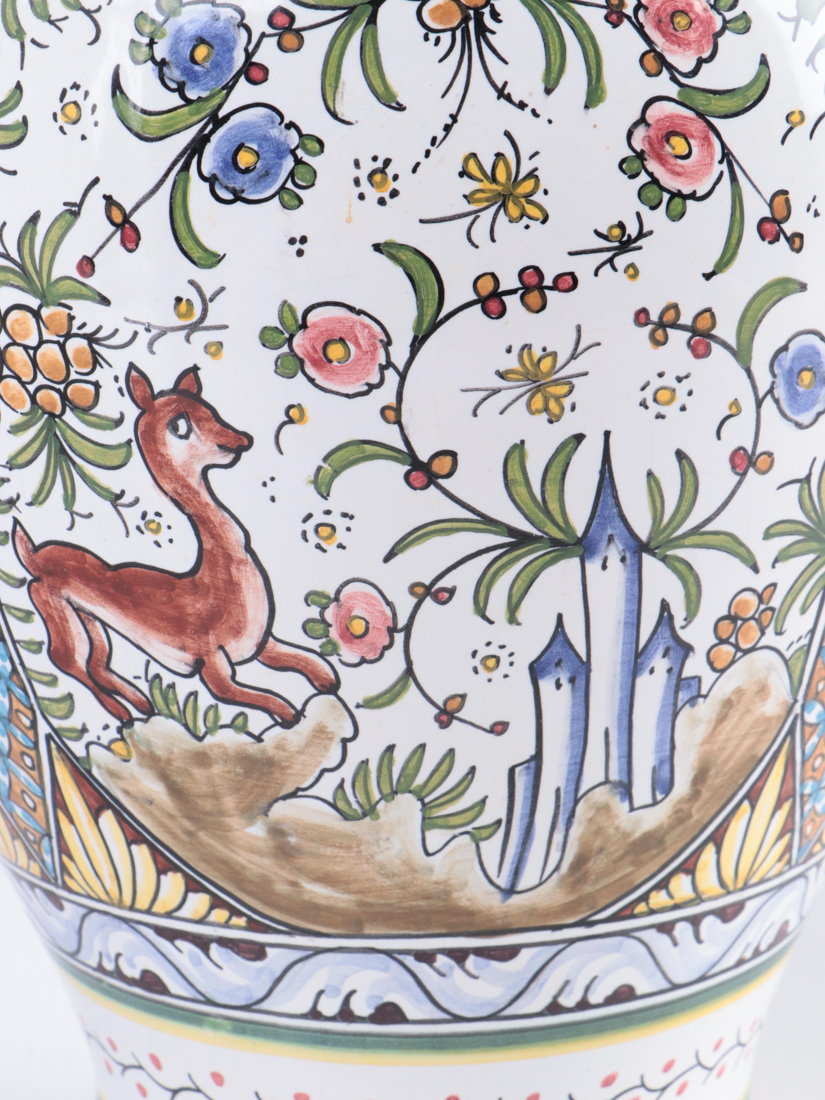 Padarn Studio Pottery Pays de Galles faïence lotus pod tige