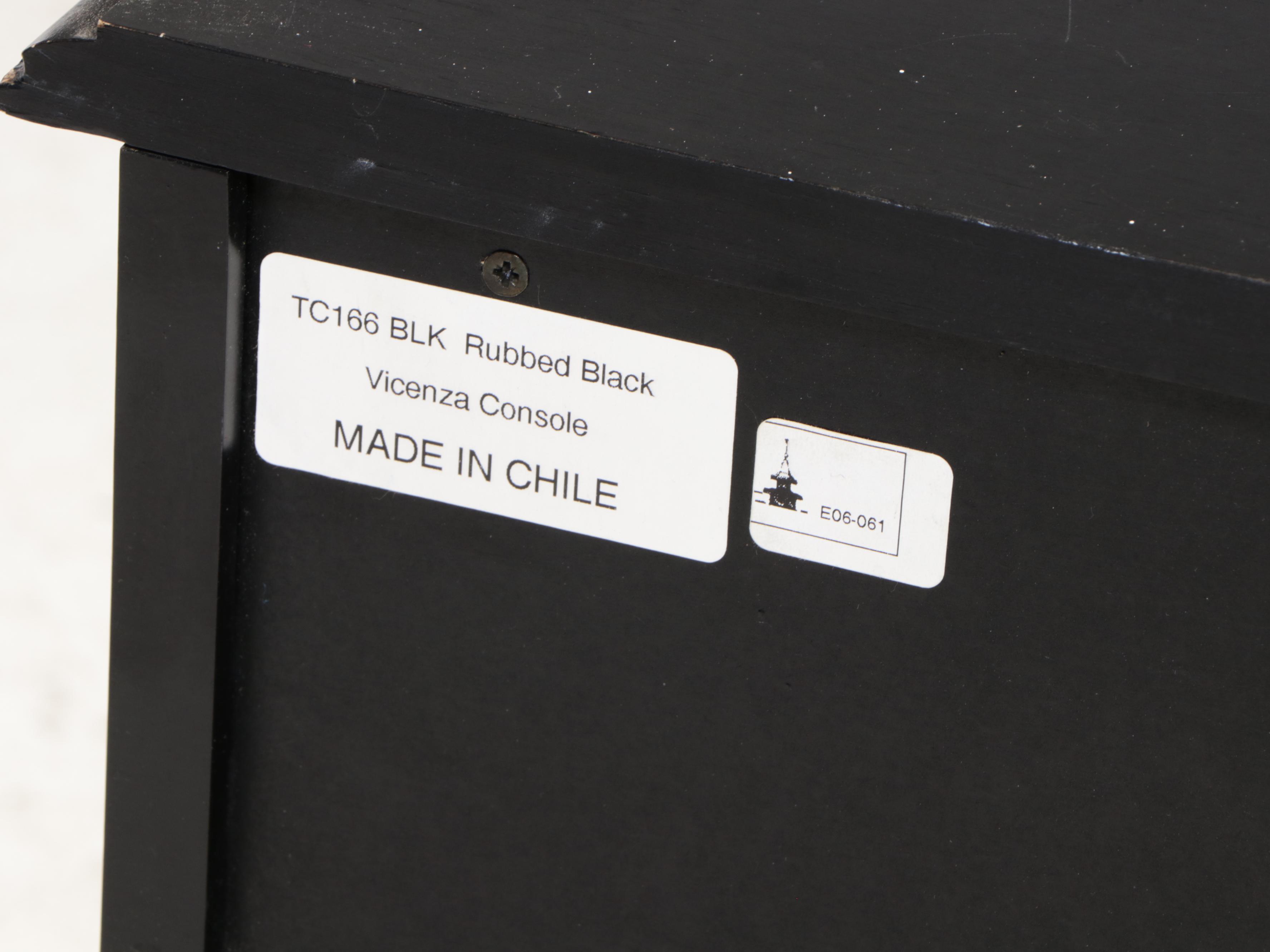 Ballard Designs Ebonized Wooden with Wine Rack EBTH