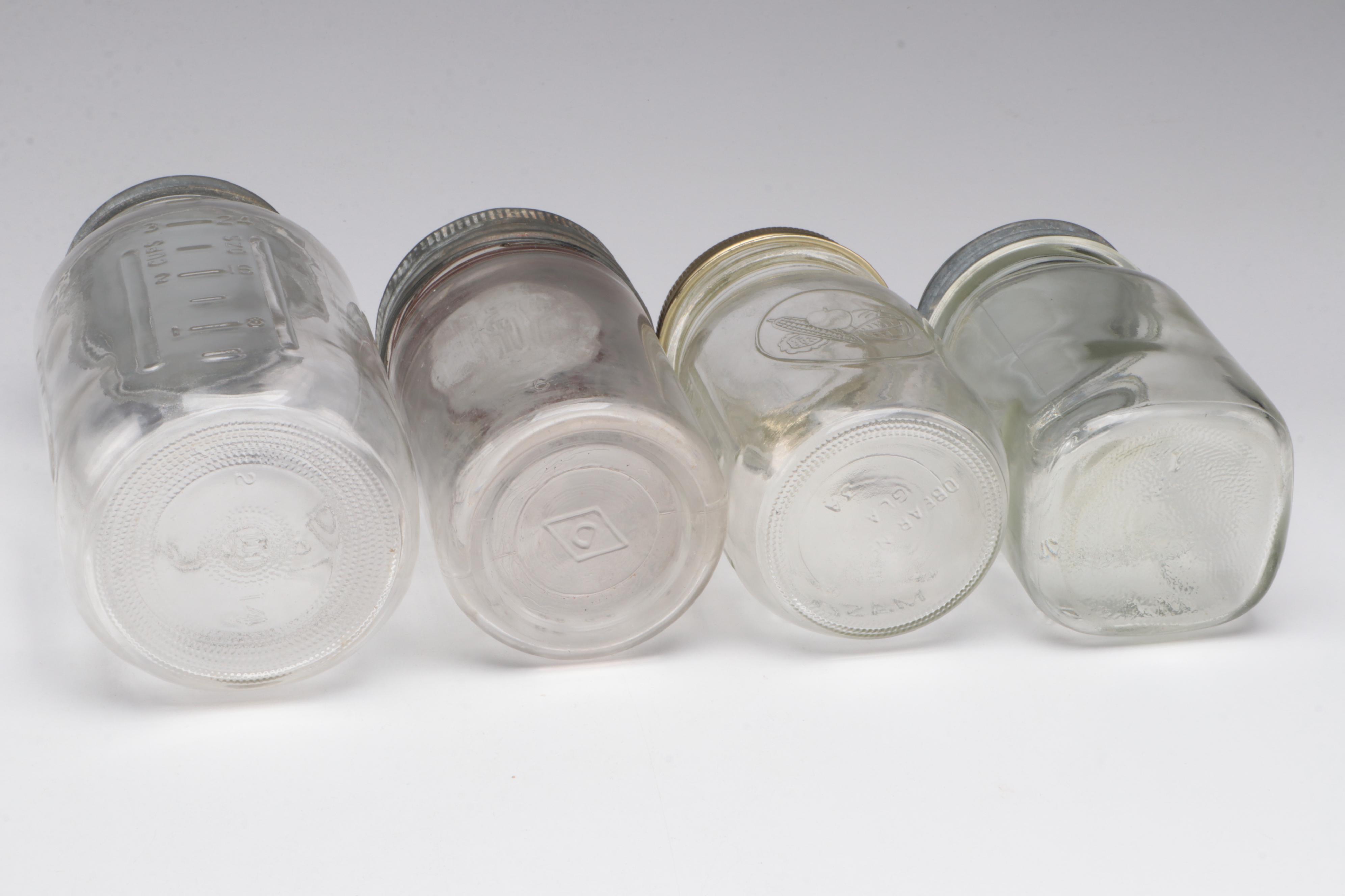 Anchor Hocking and Other Glass Canning Jars, Early to Mid 20th Century