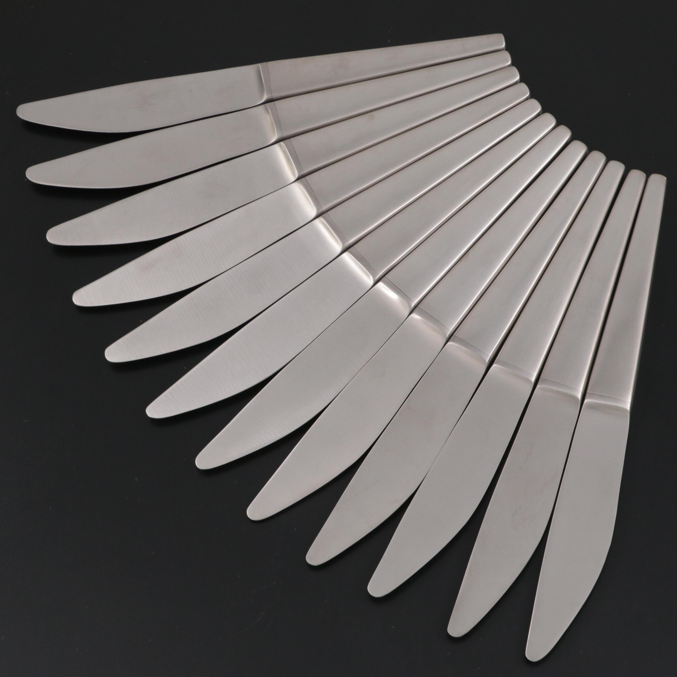 Jensen "Caravel" Stainless Steel Dinner Knives for Twelve EBTH