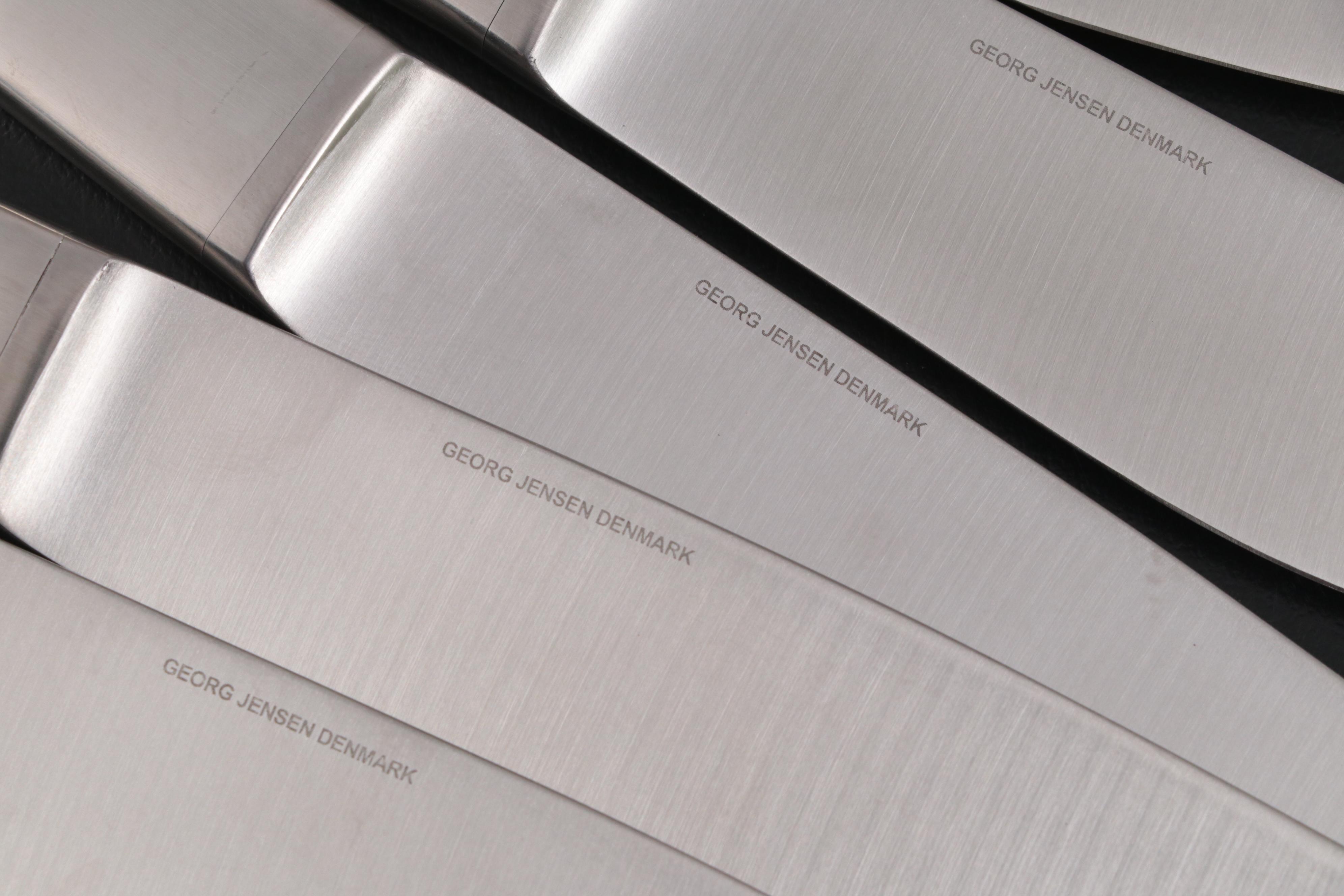 Jensen "Caravel" Stainless Steel Dinner Knives for Twelve EBTH