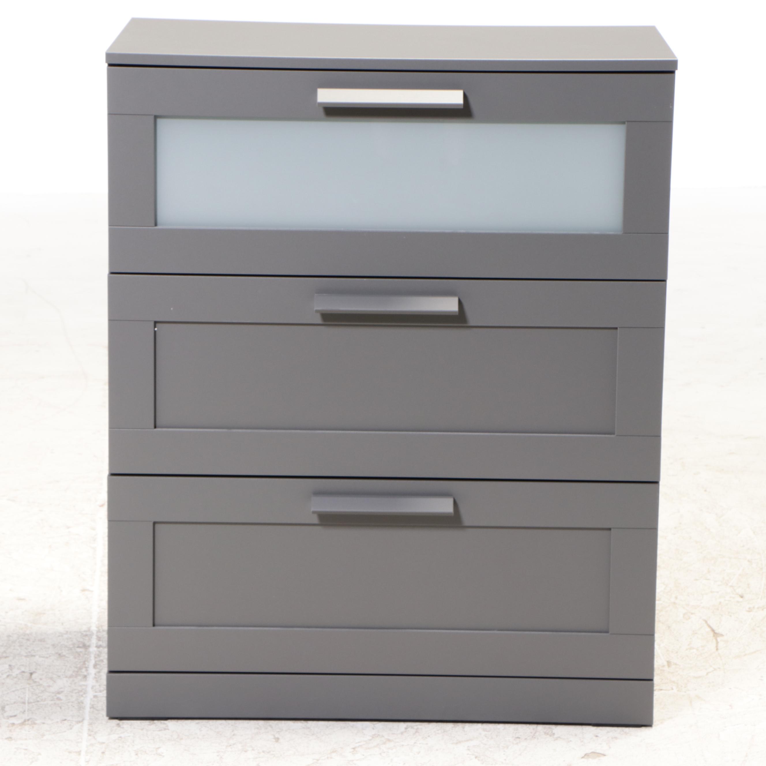 IKEA BRIMNES Gray Laminate Chest of Drawers EBTH