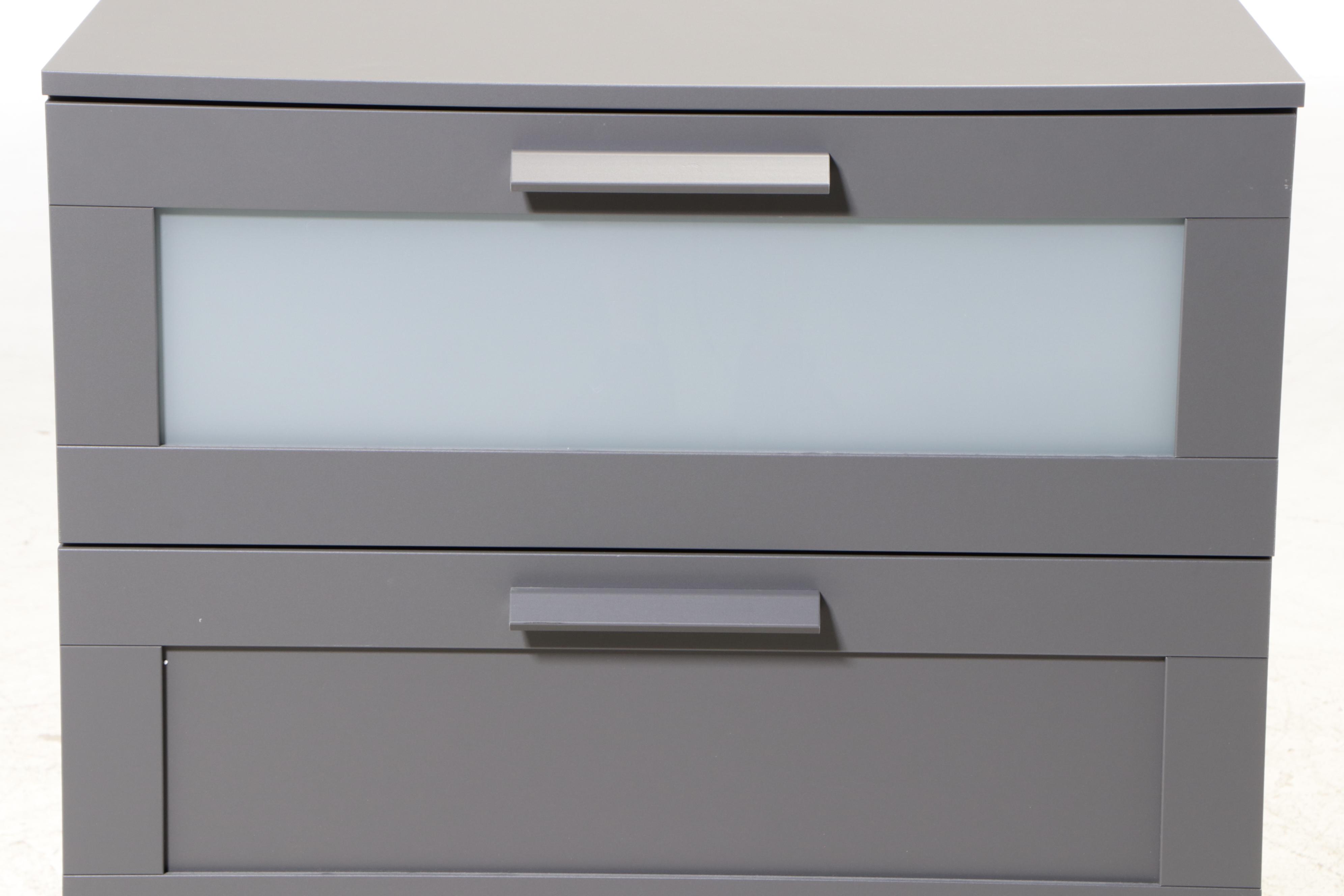 IKEA BRIMNES Gray Laminate Chest of Drawers EBTH