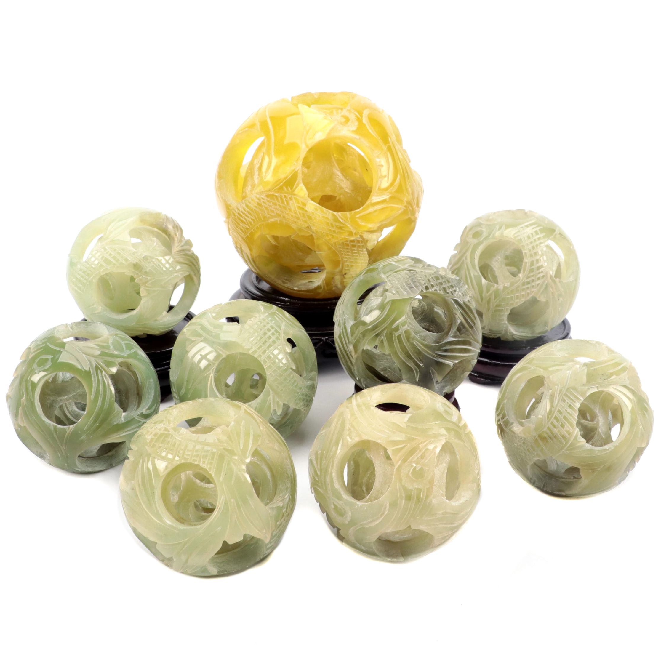 Chinese Puzzle Balls EBTH