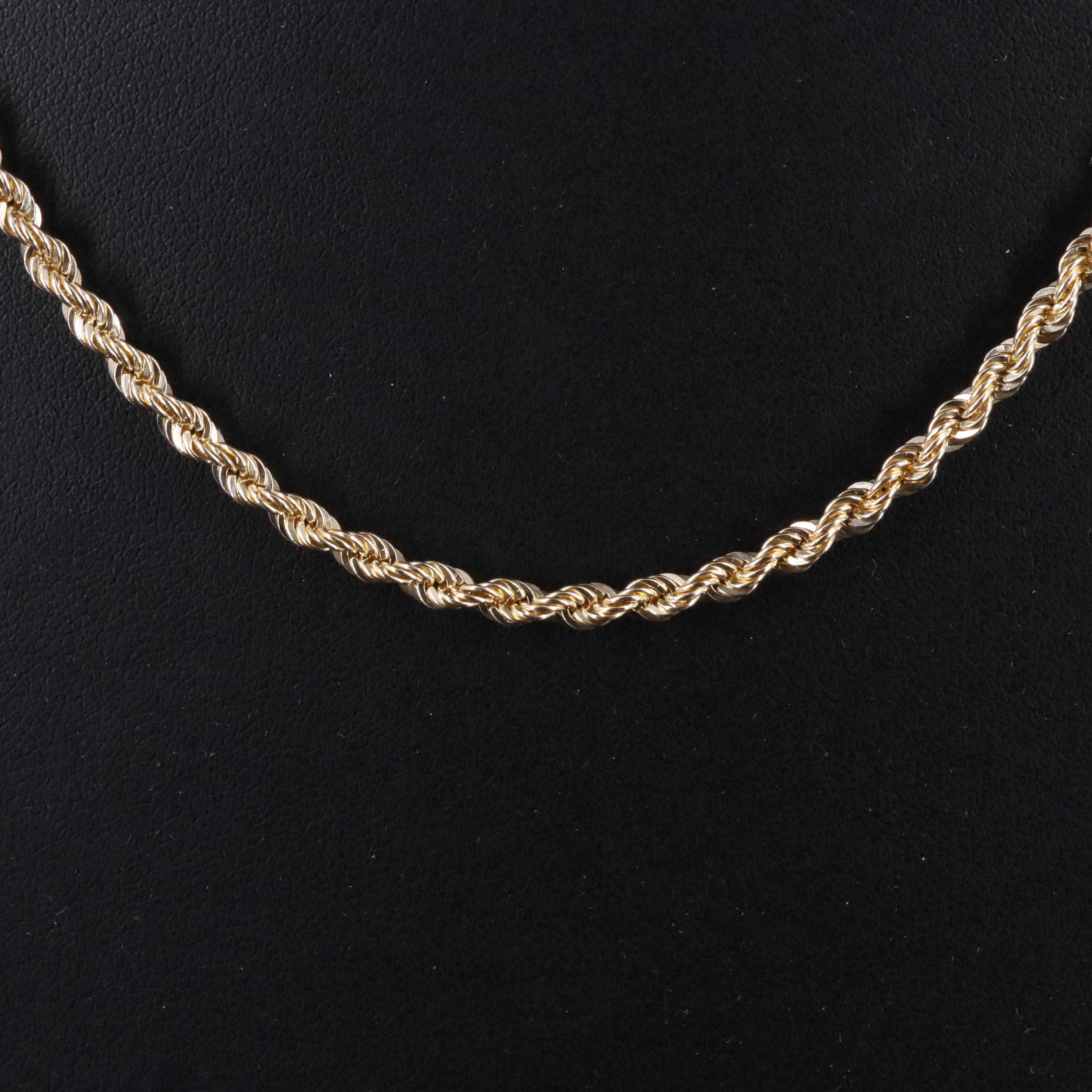 10K French Rope Chain Necklace EBTH