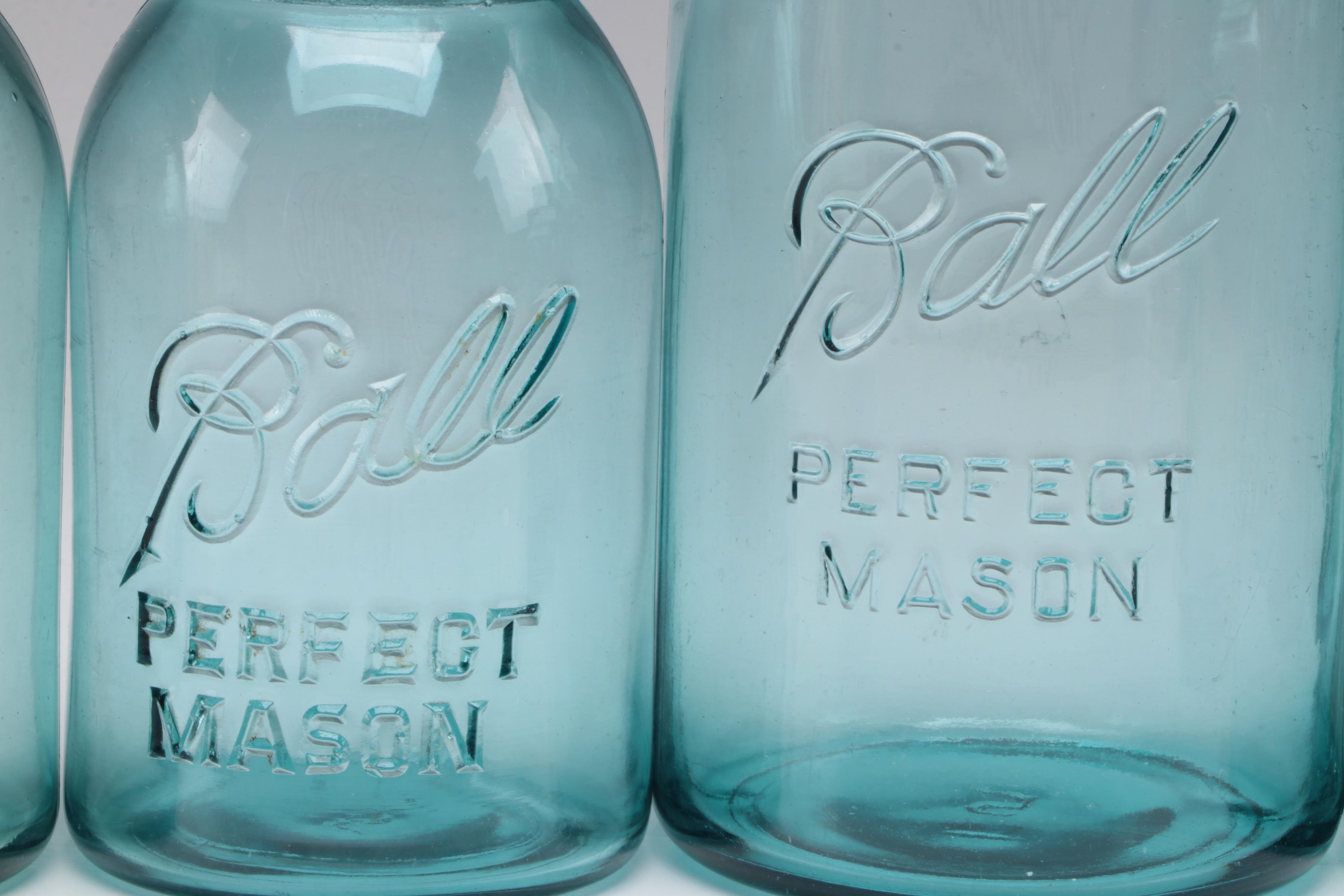 Ball Glass Canning Jars, 20th Century EBTH