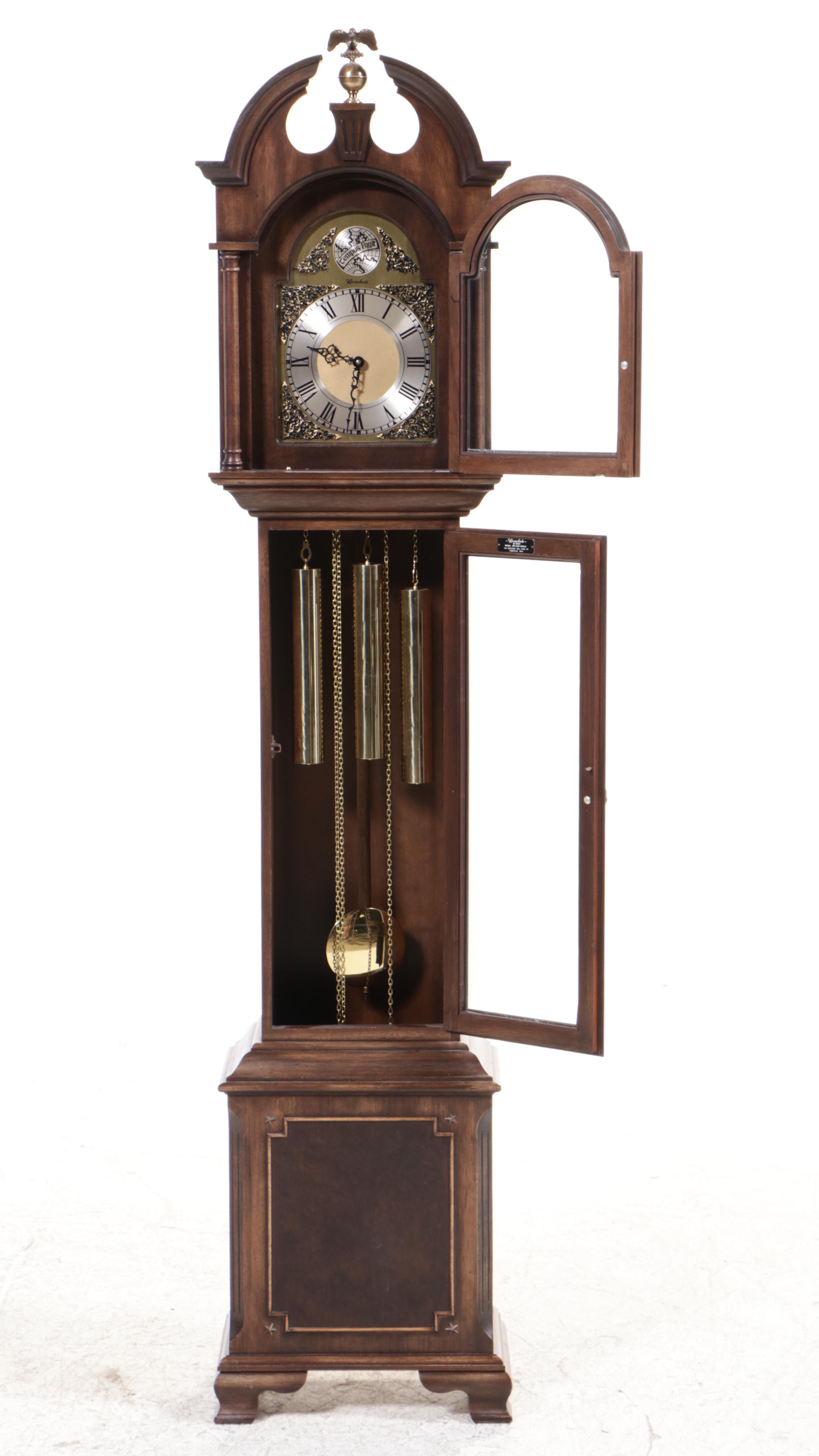 Herschede "Model 607 Lady Shelly" Federal Style Walnut Grandmother