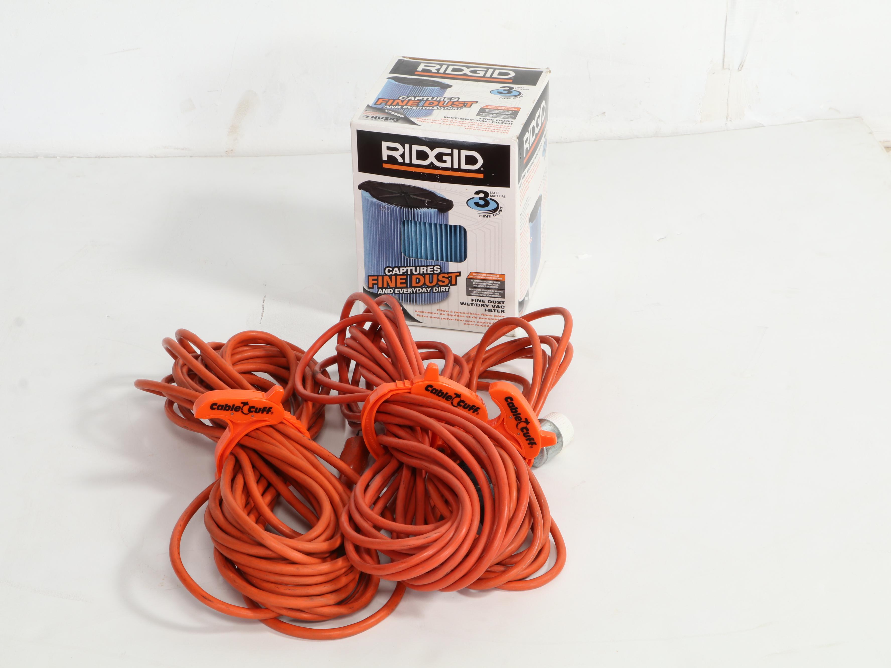 Ridgid 2-in-1 Blower Vacuum with Attachments, Brooms, and More | EBTH