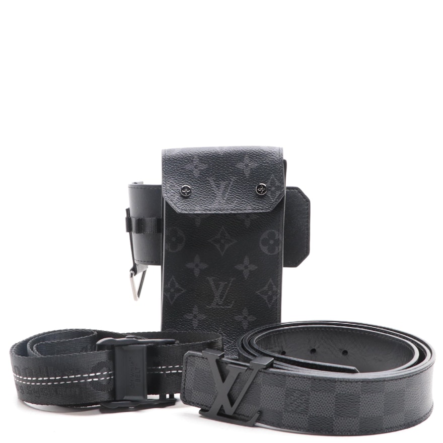 Louis Vuitton Belt and Utility Belt Bag with Off-White™ Industrial