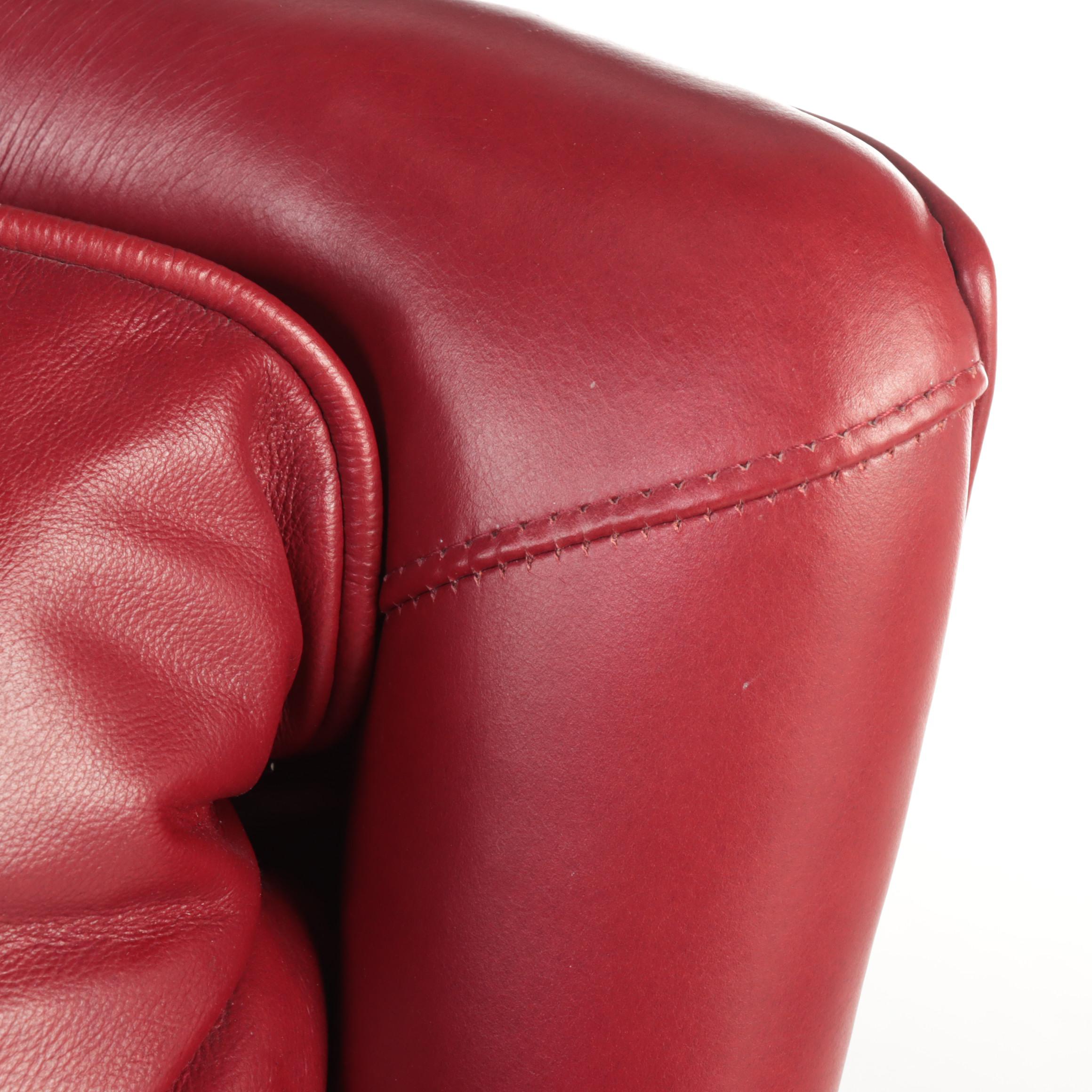 Arhaus Furniture Faux Leather Upholstered Armchair EBTH