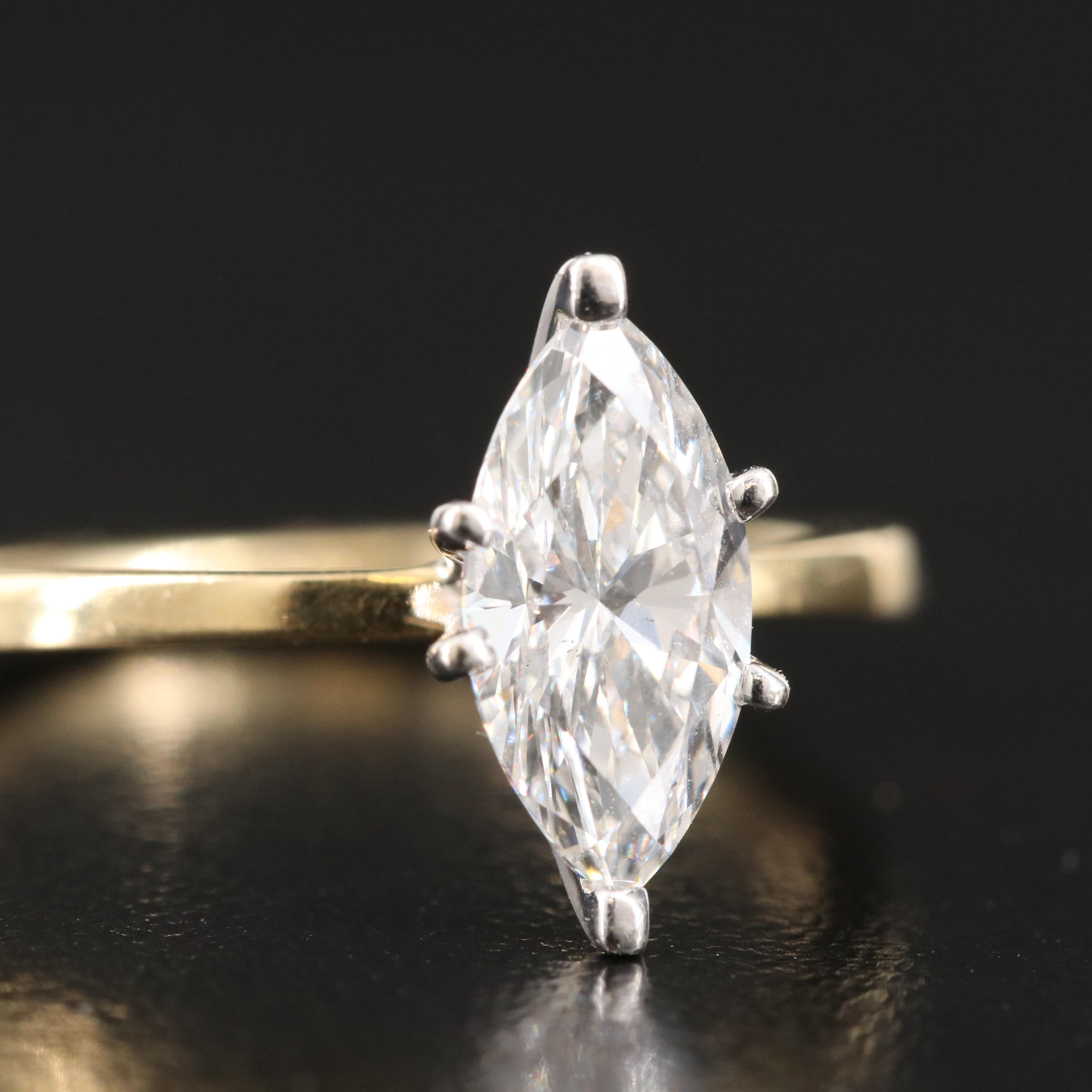 Brilliant Earth 18K 1.16 CT Lab Grown Diamond Solitaire Ring with 14K