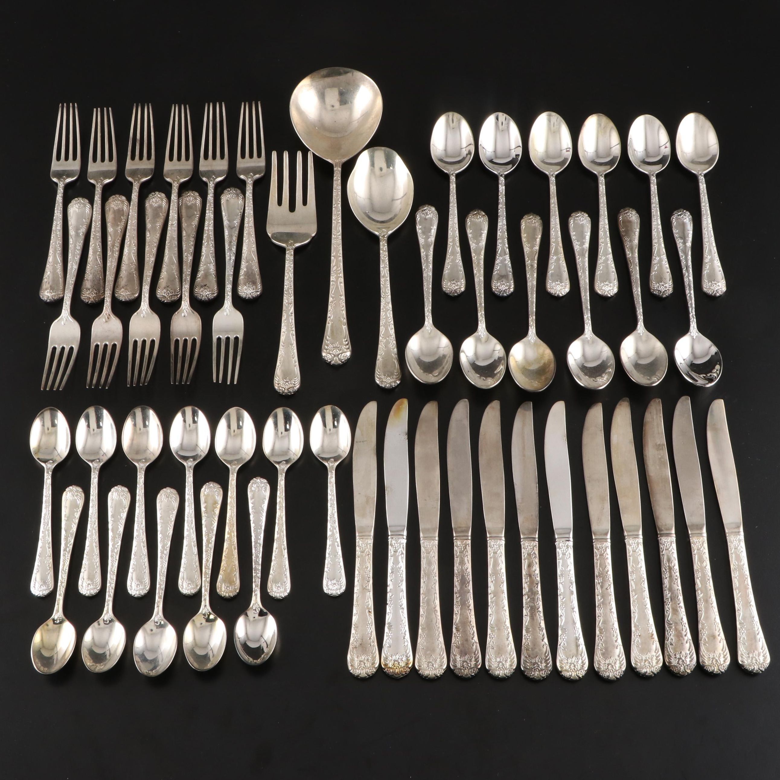 Wm Rogers & Son Silver Plate Flatware EBTH