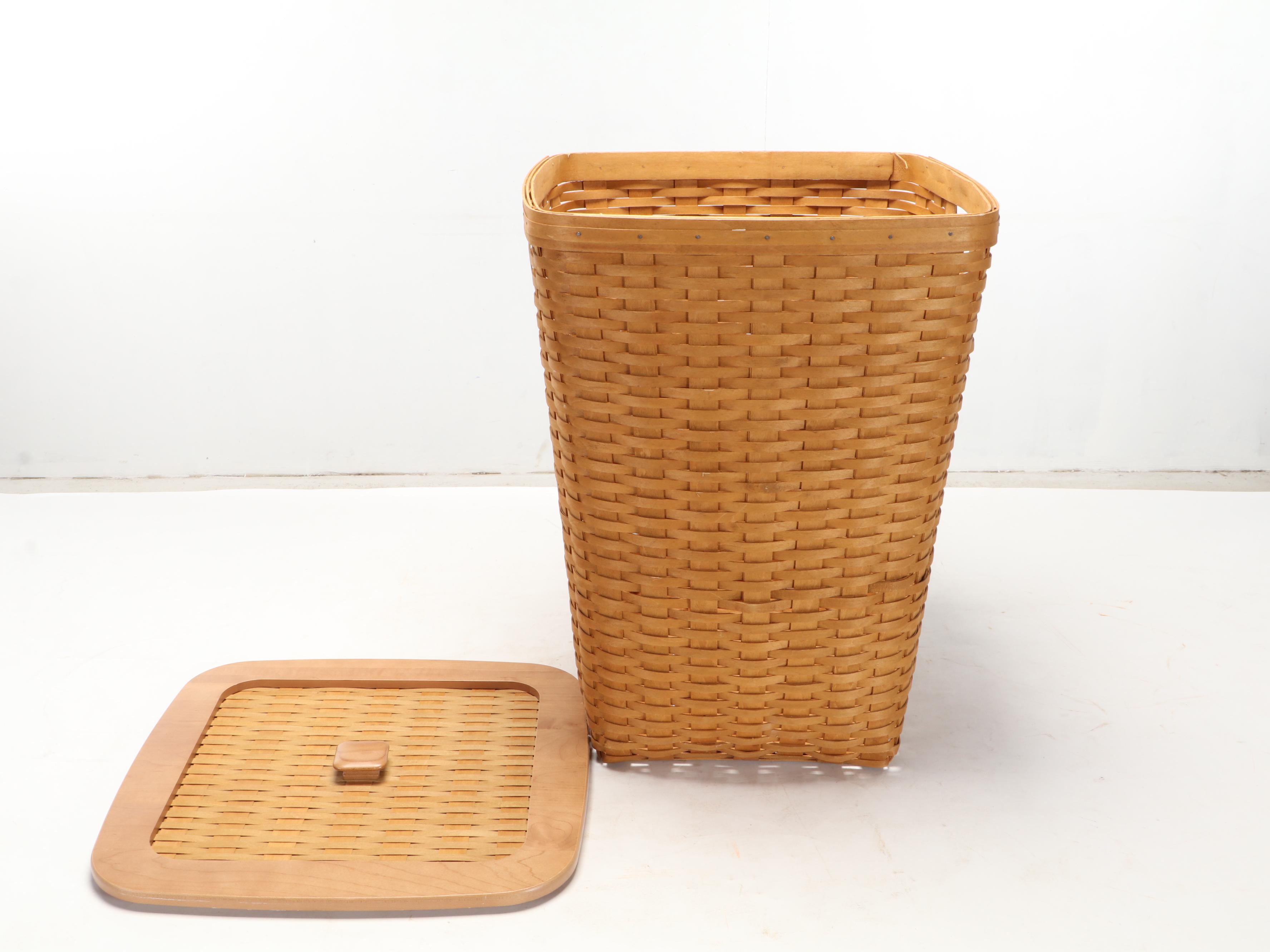 Longaberger Maple Woven Laundry Hamper Basket, 2006 EBTH