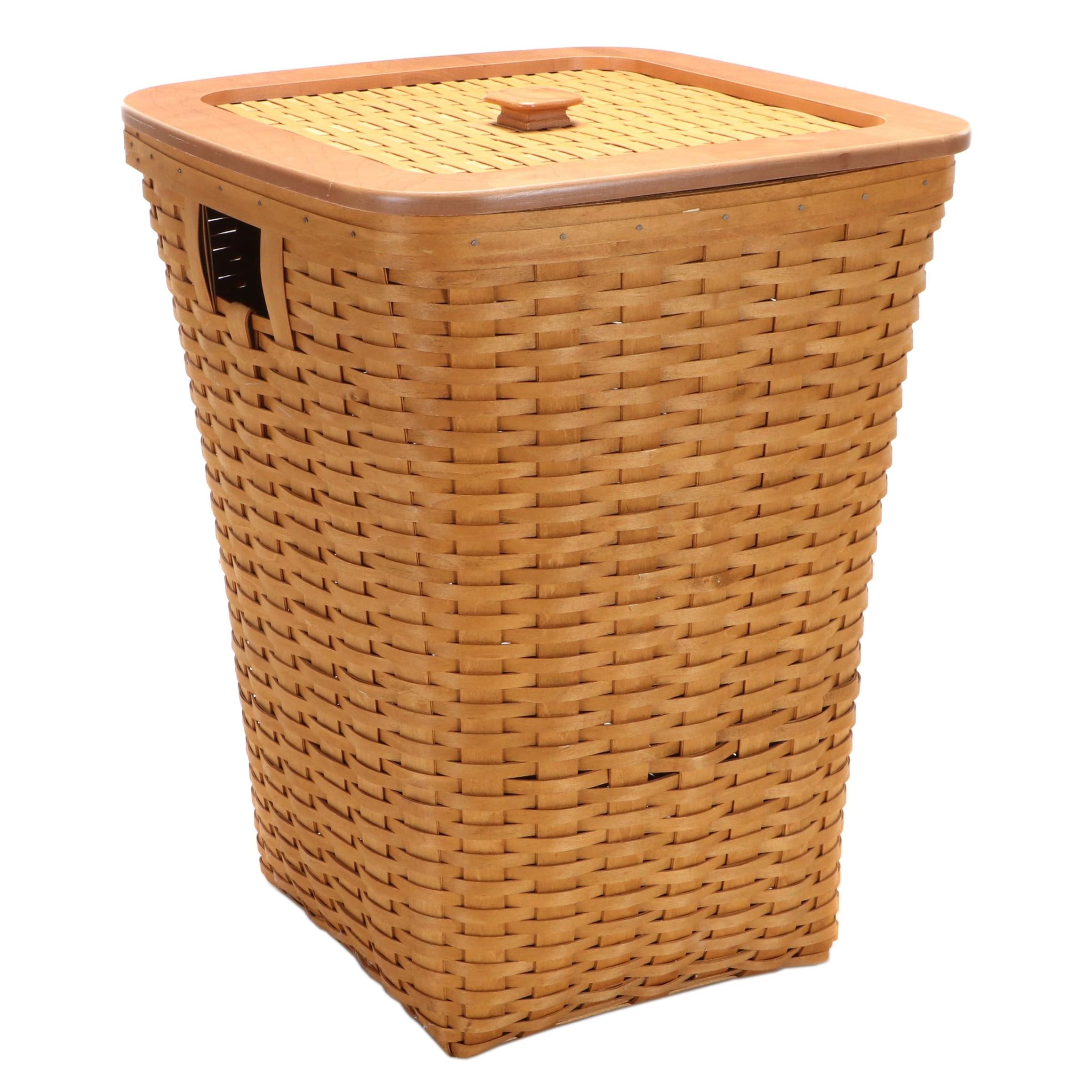 Longaberger Maple Woven Laundry Hamper Basket, 2006 EBTH
