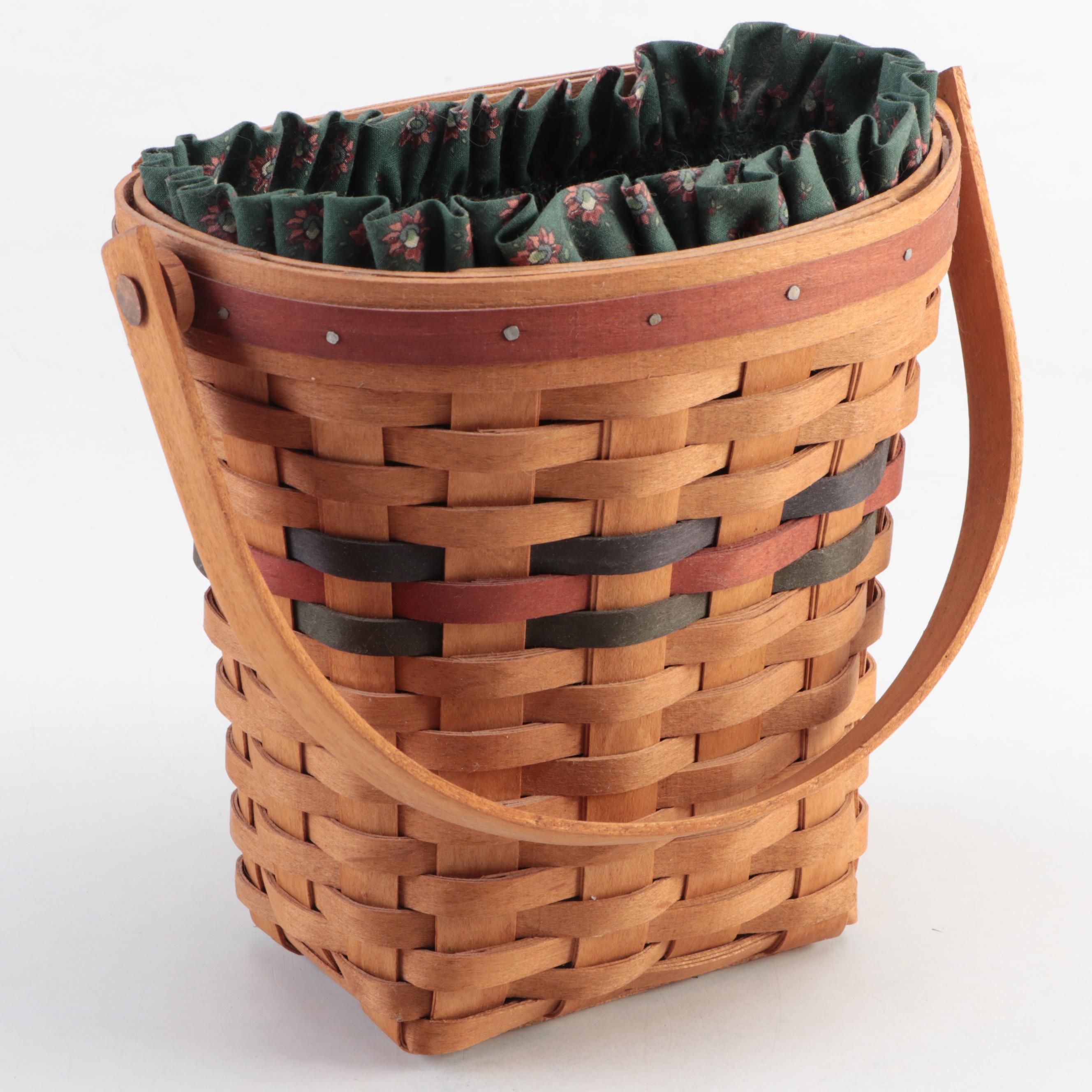 Longaberger Handmade Woven Maple Recipe Card Basket and More Baskets