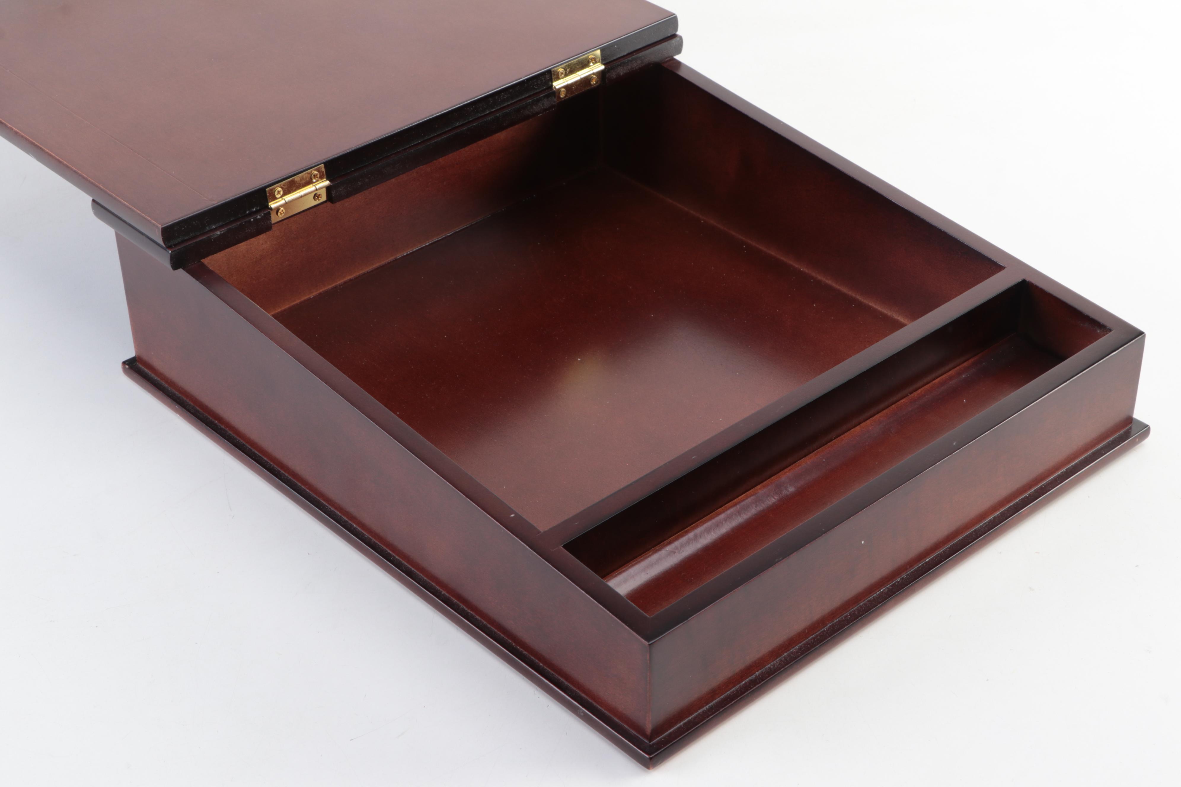 The Bombay Company Wooden Lap Desk in Cherry Finish, 1990s EBTH