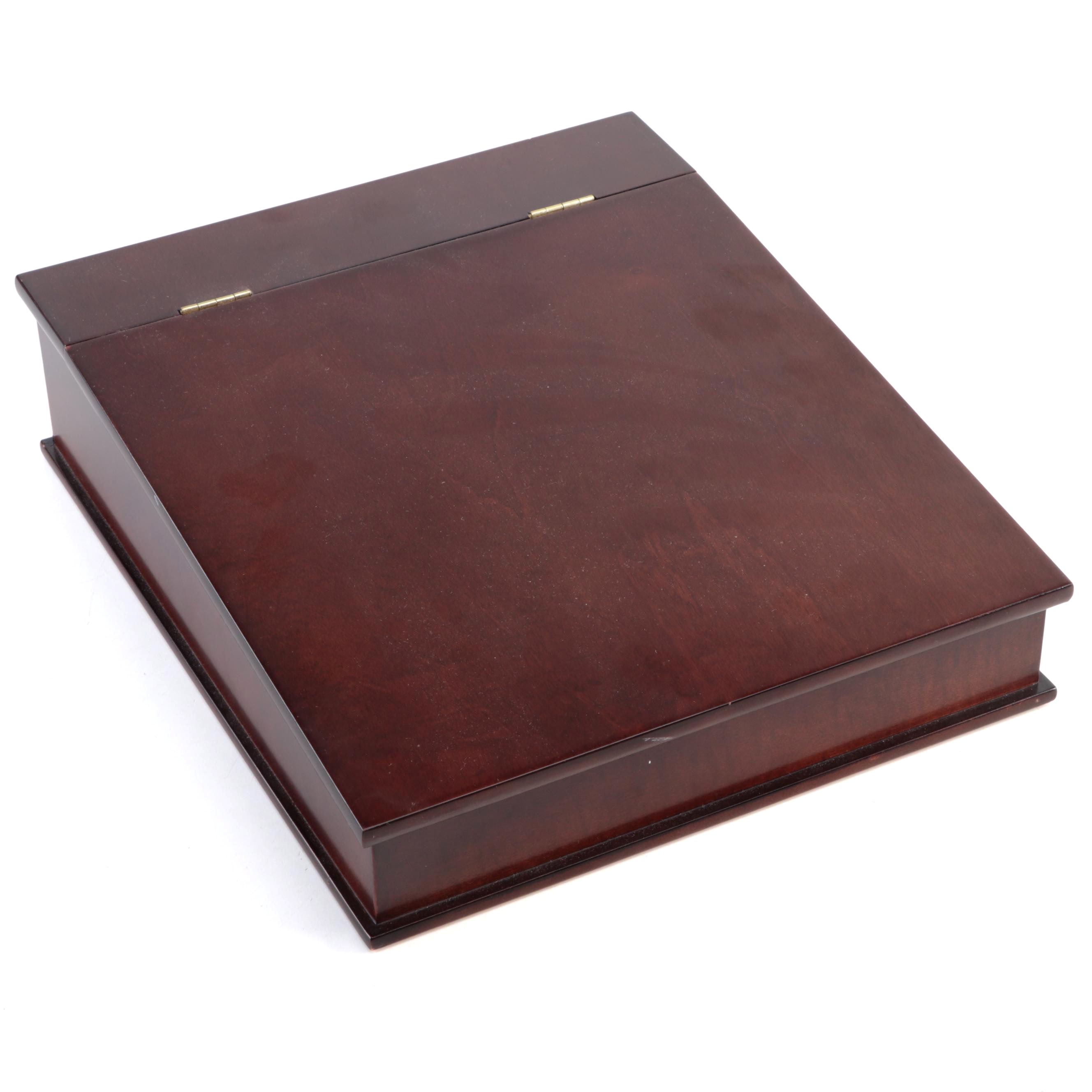 The Bombay Company Wooden Lap Desk in Cherry Finish, 1990s EBTH