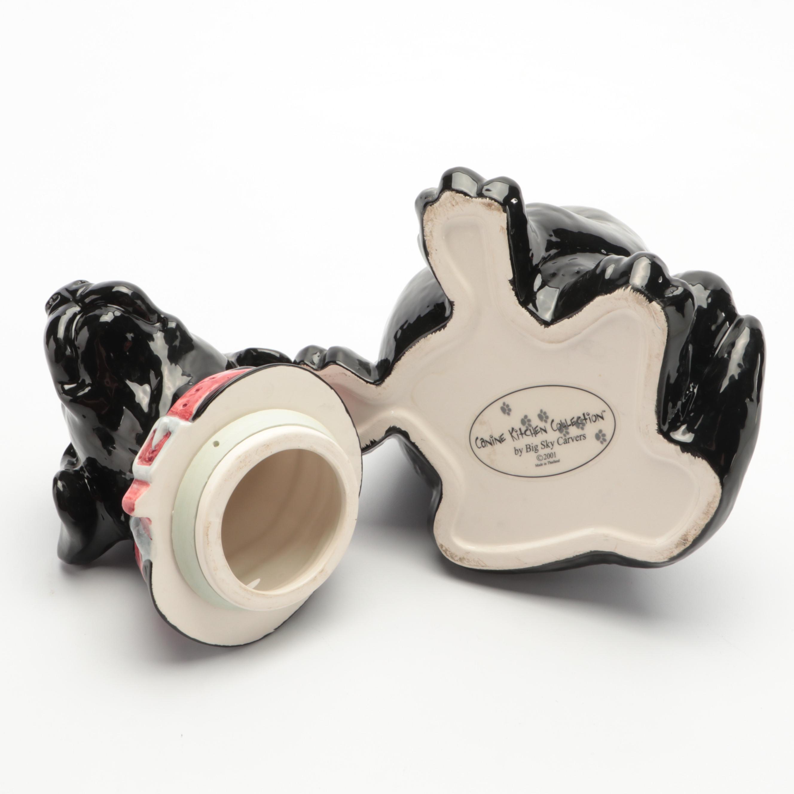 Big Sky Carvers Black Labrador Cookie Jar EBTH