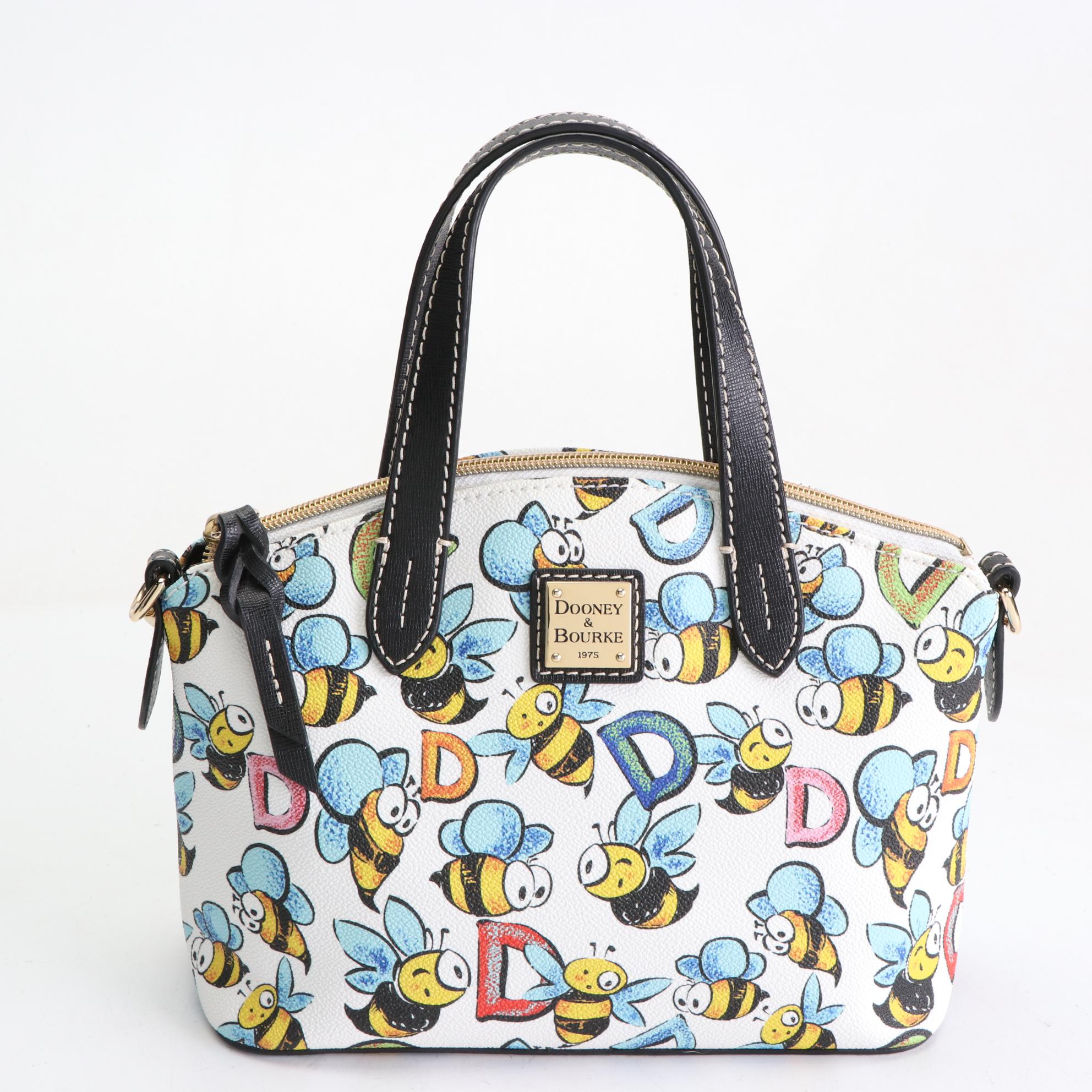 Dooney & Bourke Bumble Bee Motif Coated Canvas And Leather Bags | EBTH