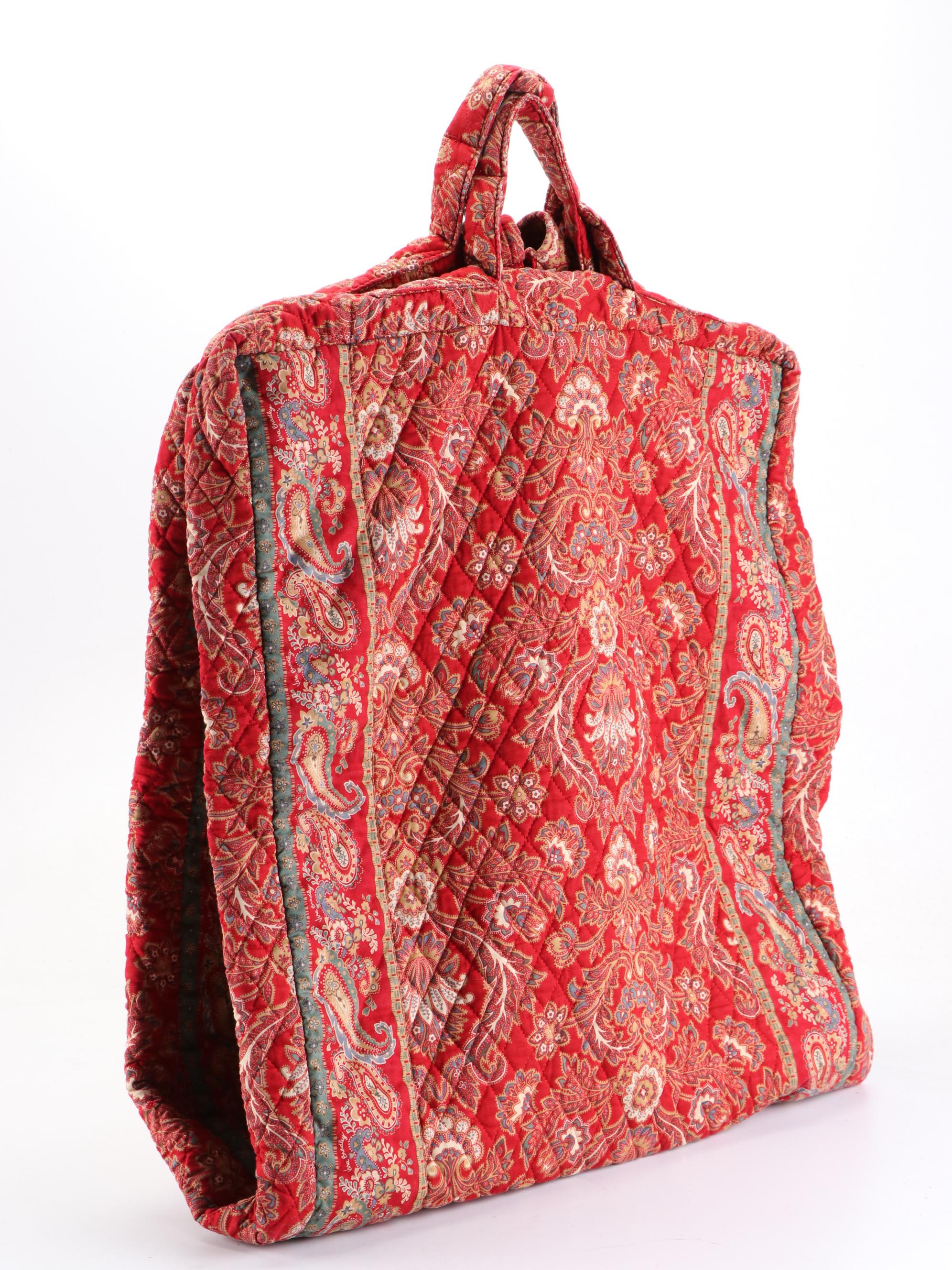 Vera Bradley Hanging Garment Bag in Windsor Floral Paisley Quilted