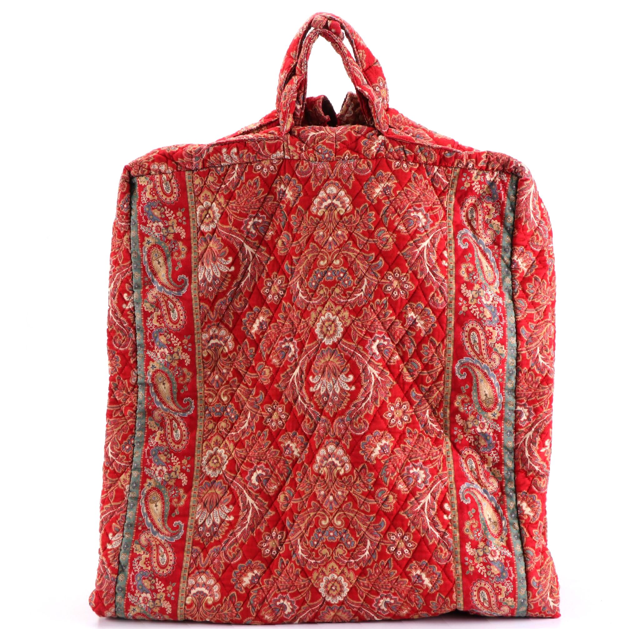 Vera Bradley Hanging Garment Bag in Windsor Floral Paisley Quilted
