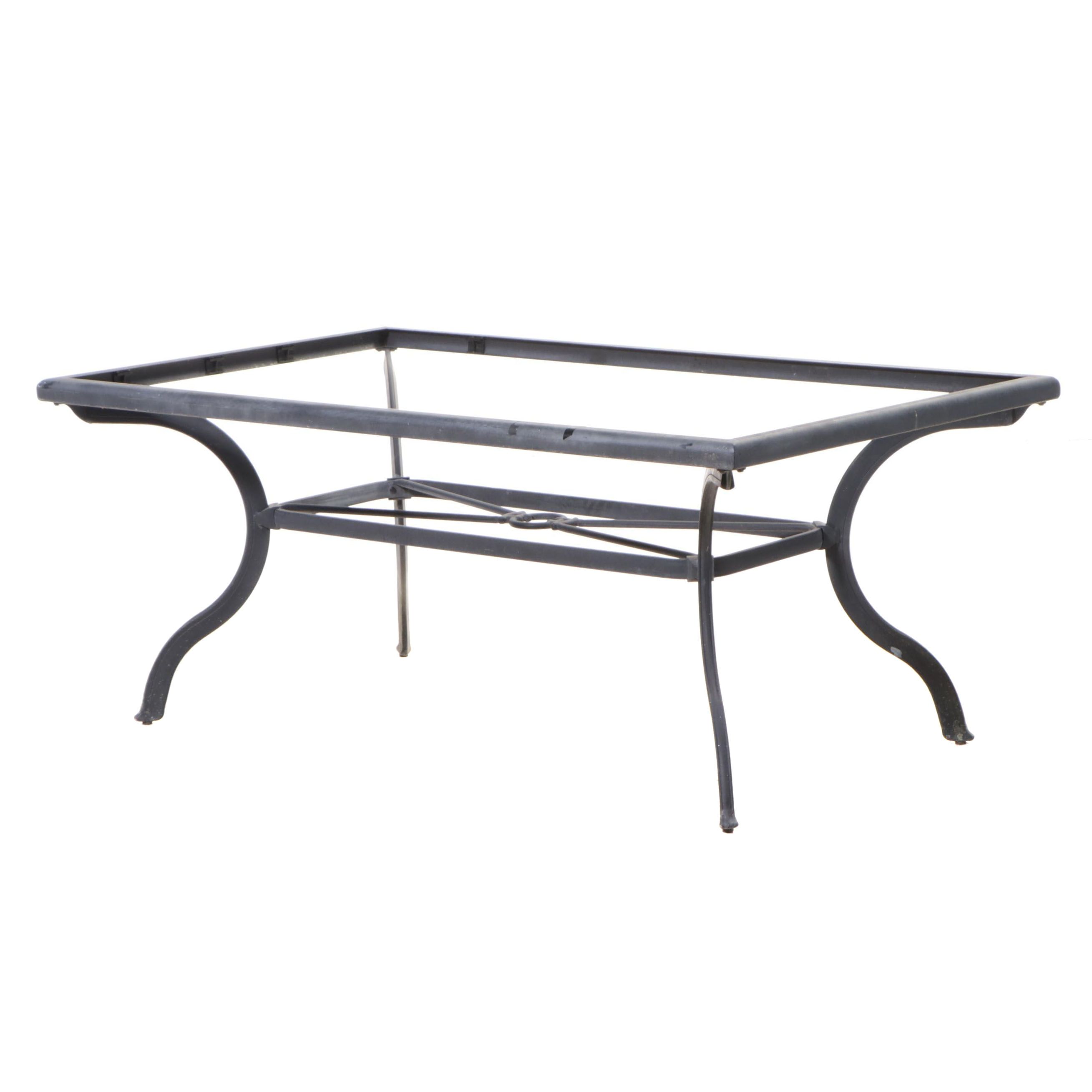 Cast Metal Rectangular Patio Dining Table Base EBTH