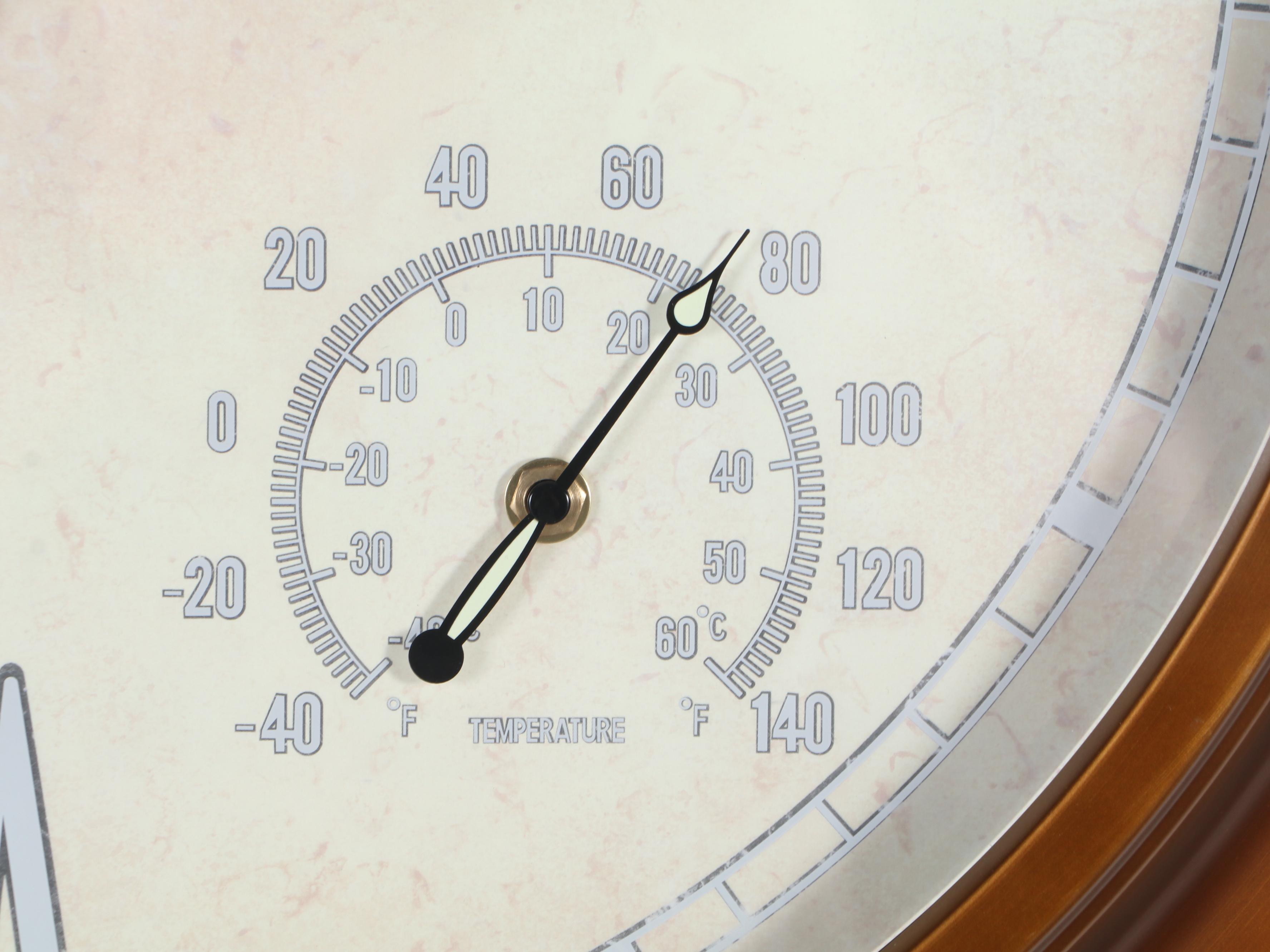 24" Outdoor Lighted Atomic Clock With LED Thermometer Hygrometer EBTH