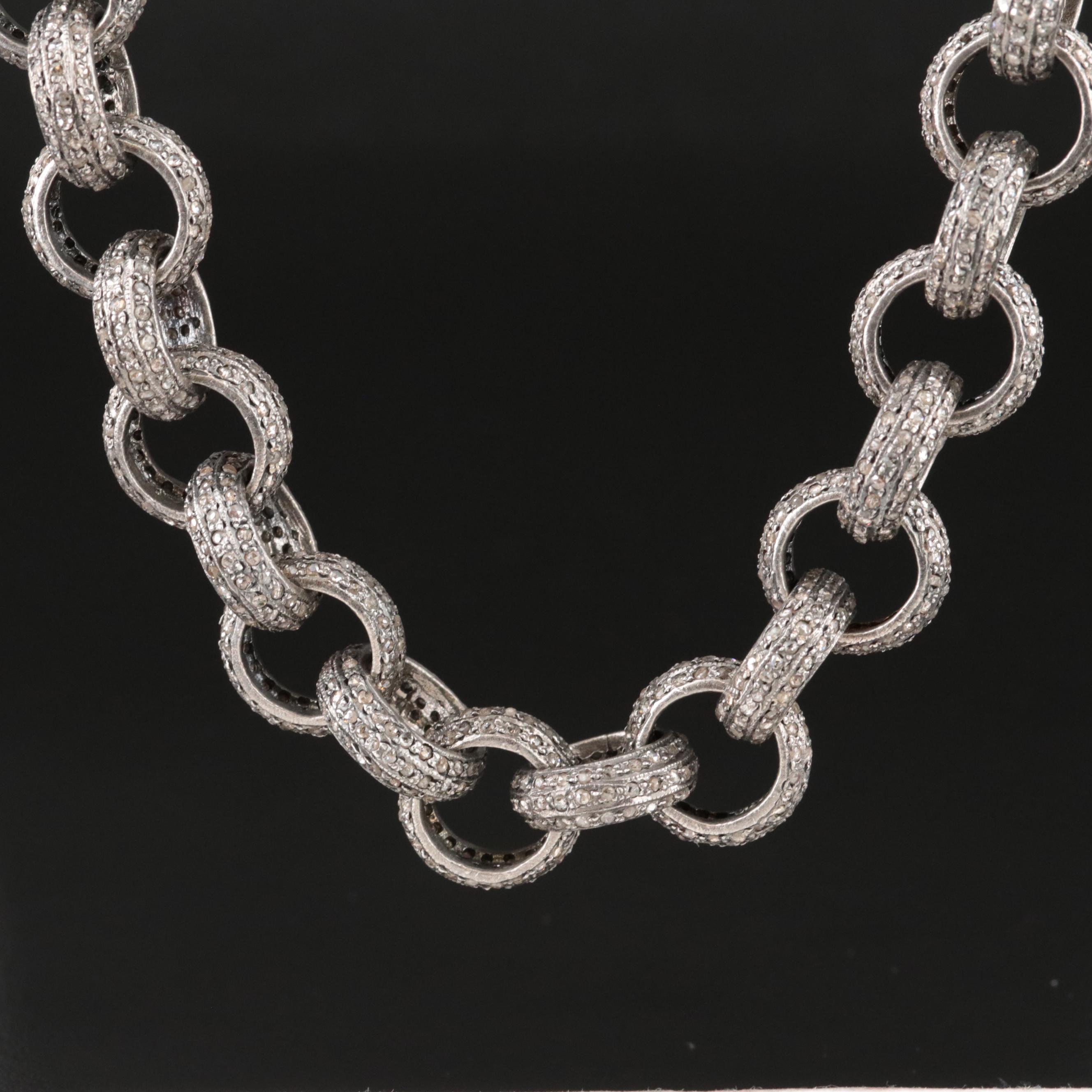 Sterling Rolo Chain Necklace EBTH
