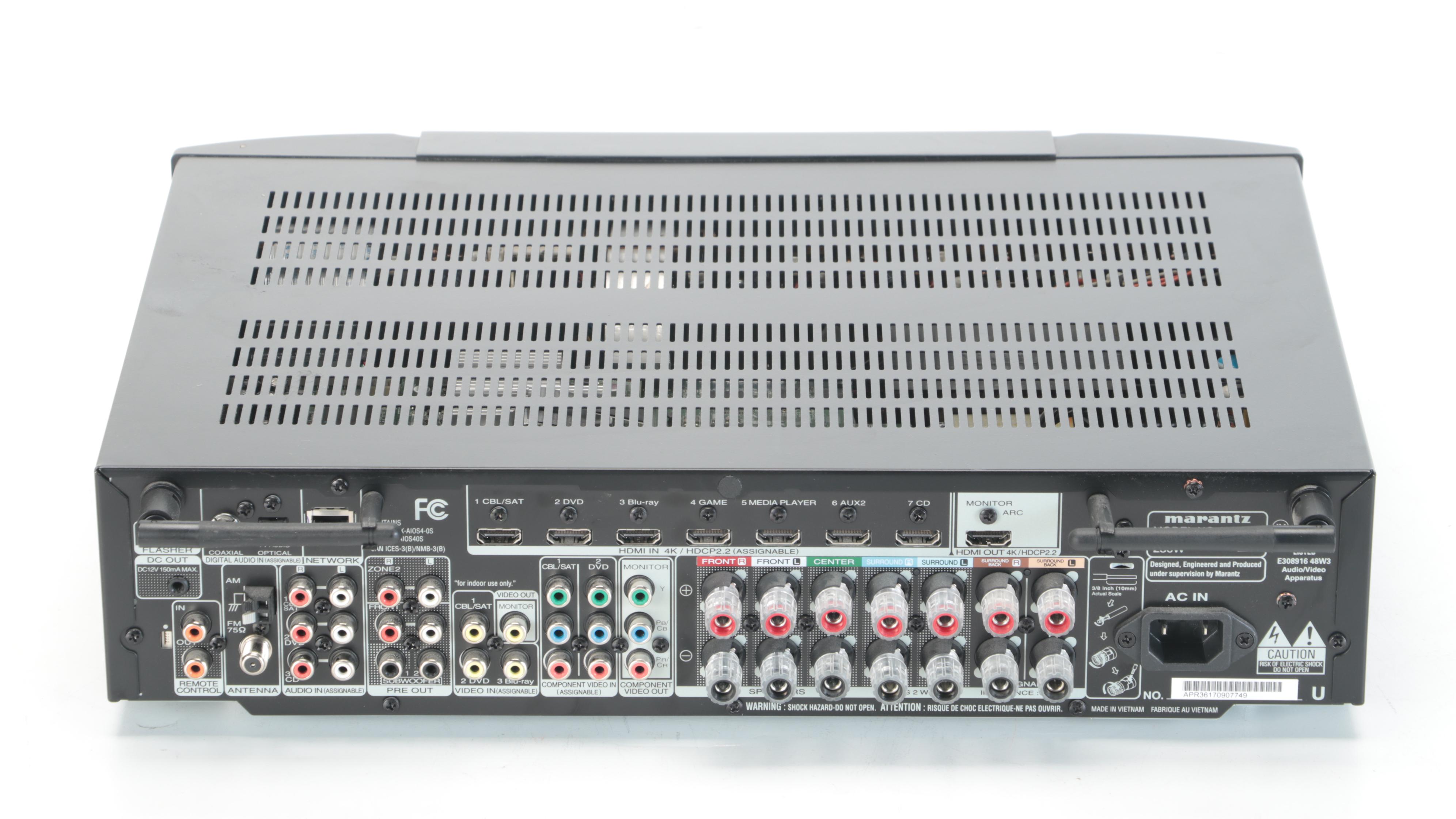 Marantz NR1608 Receiver and Denon AVR1010 A/V Surround Receiver EBTH