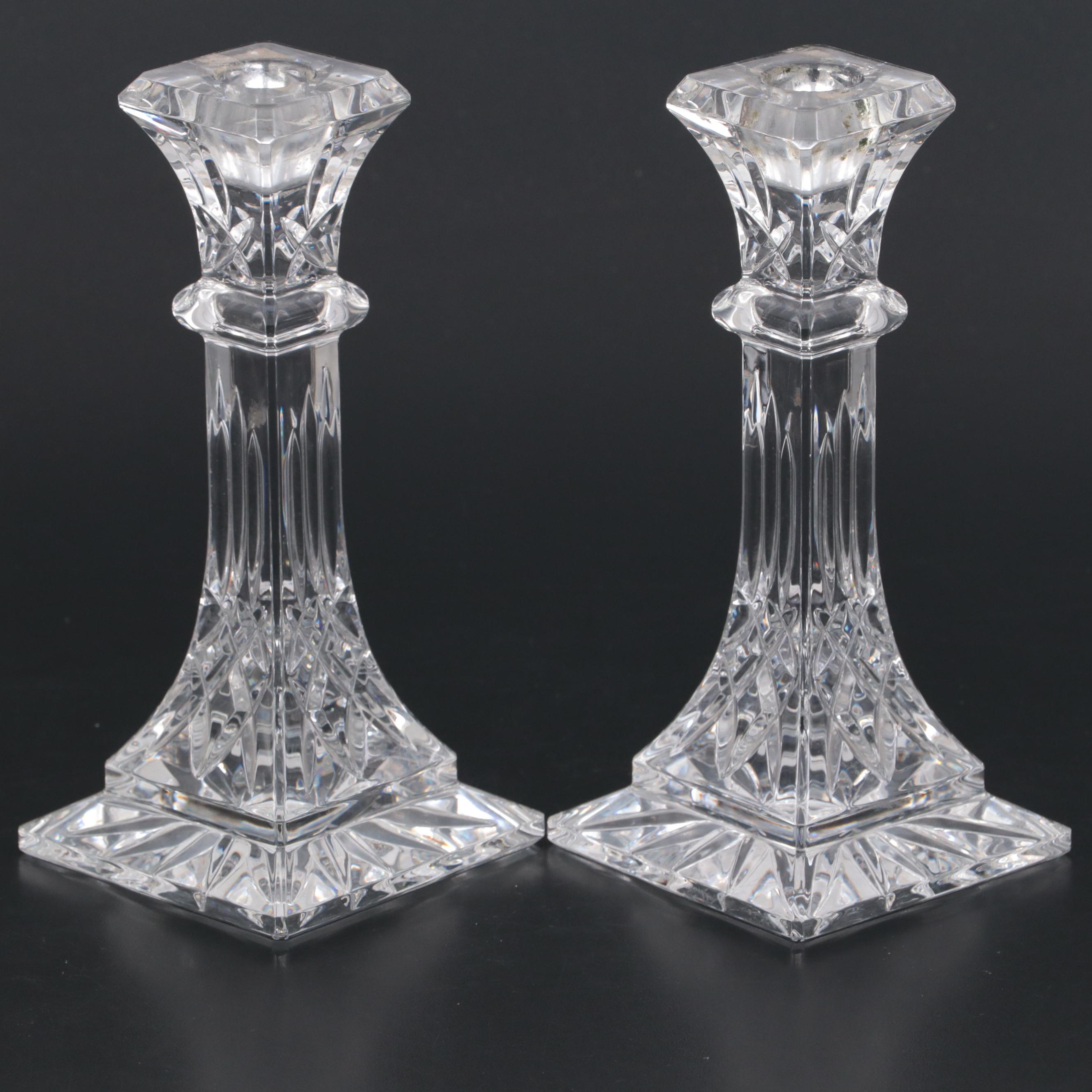 Pair of Waterford Crystal "Lismore" Candlesticks EBTH