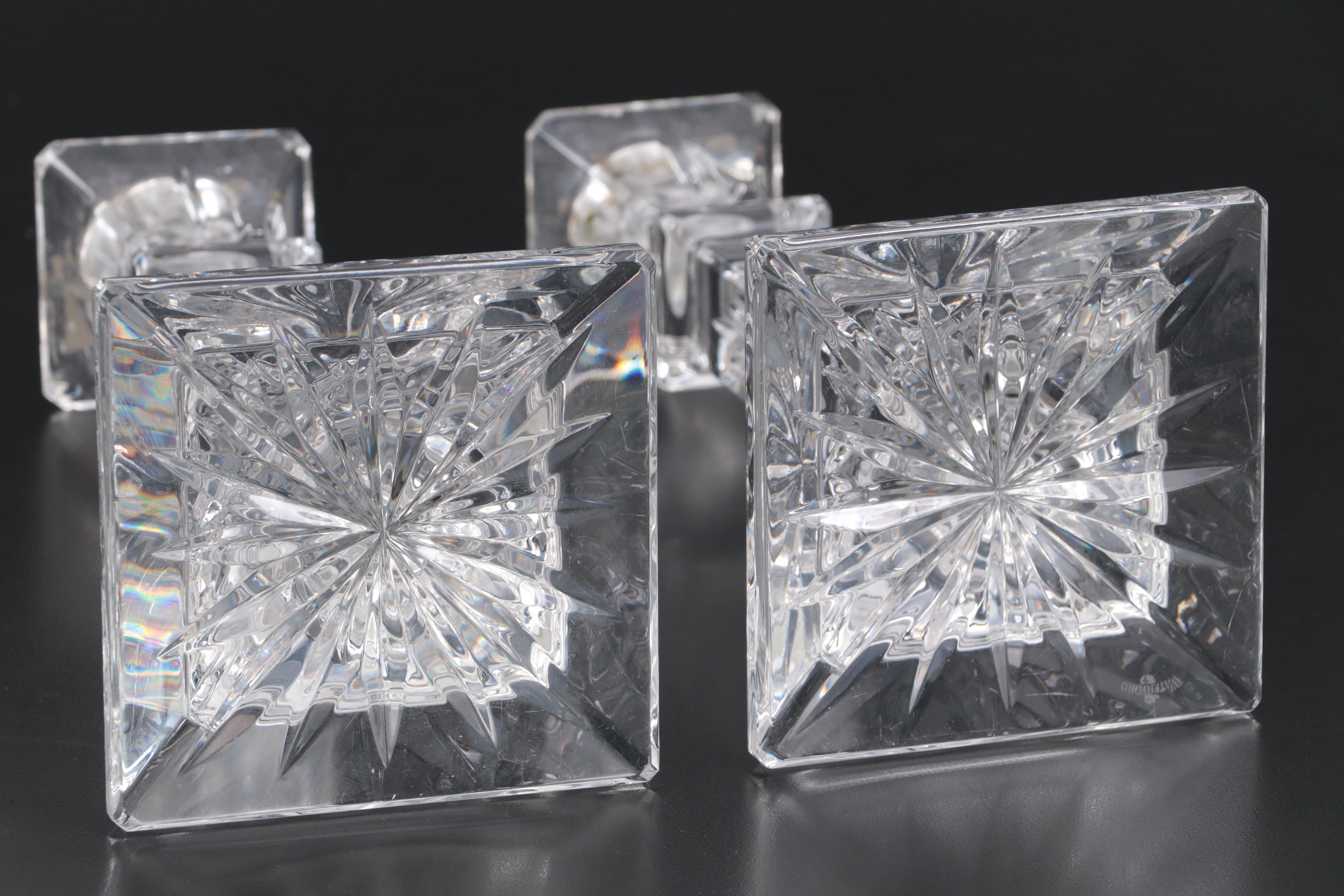 Pair of Waterford Crystal "Lismore" Candlesticks EBTH