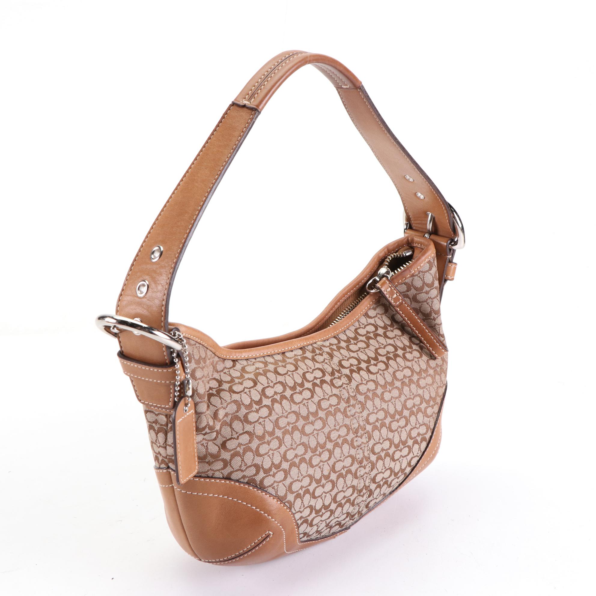 Coach Small Shoulder Bags in Canvas and Leather EBTH