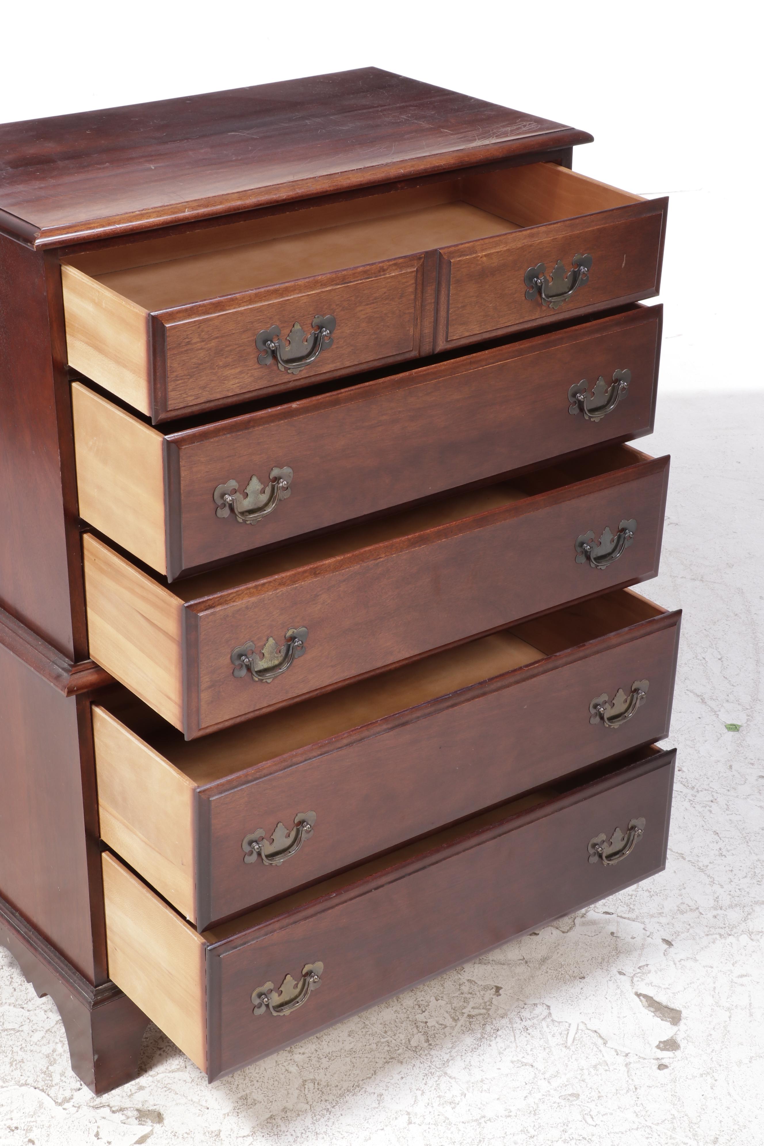 Hungerford Chippendale Style Mahogany FiveDrawer Chest, Mid20th