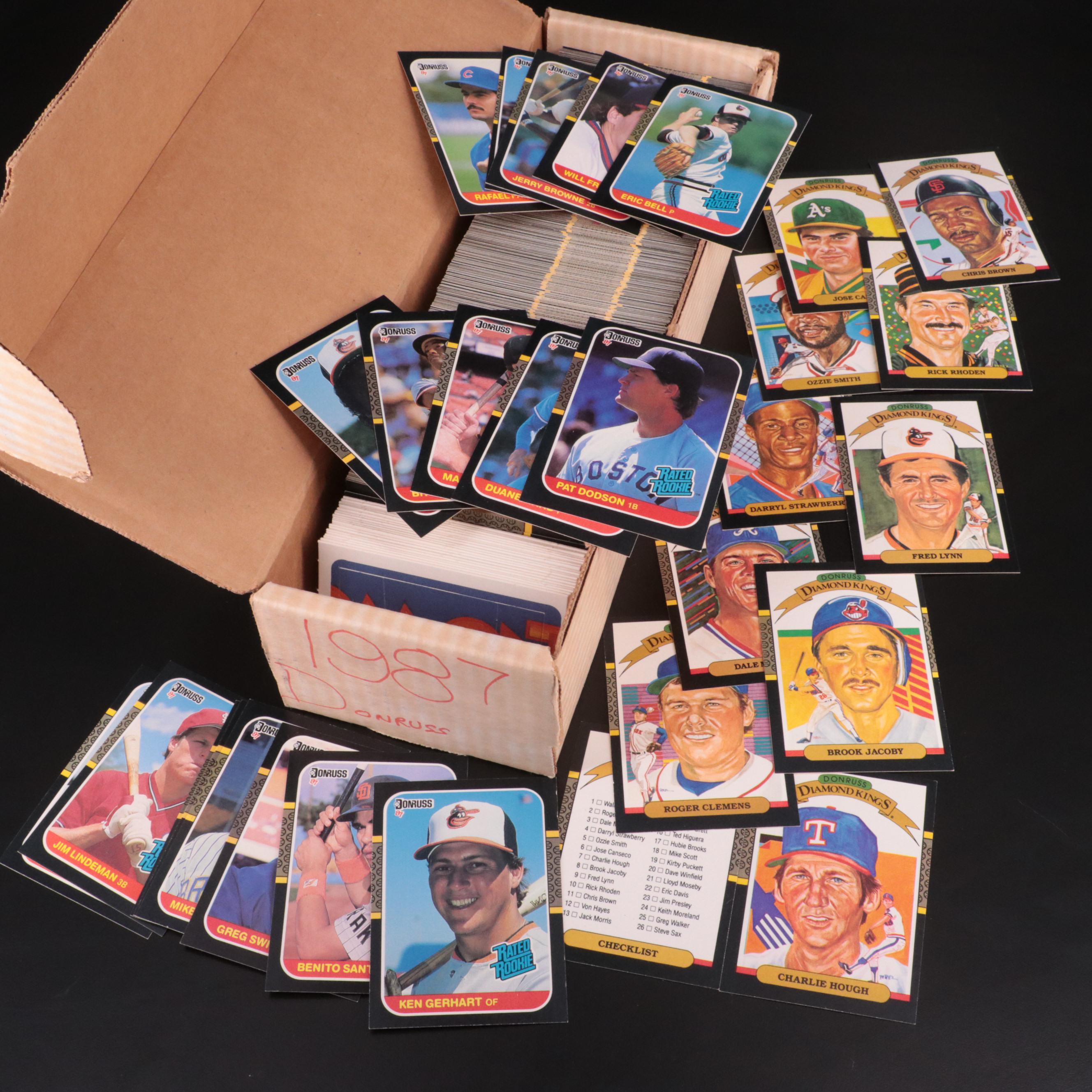 Box of 1987 Donruss Baseball Cards EBTH