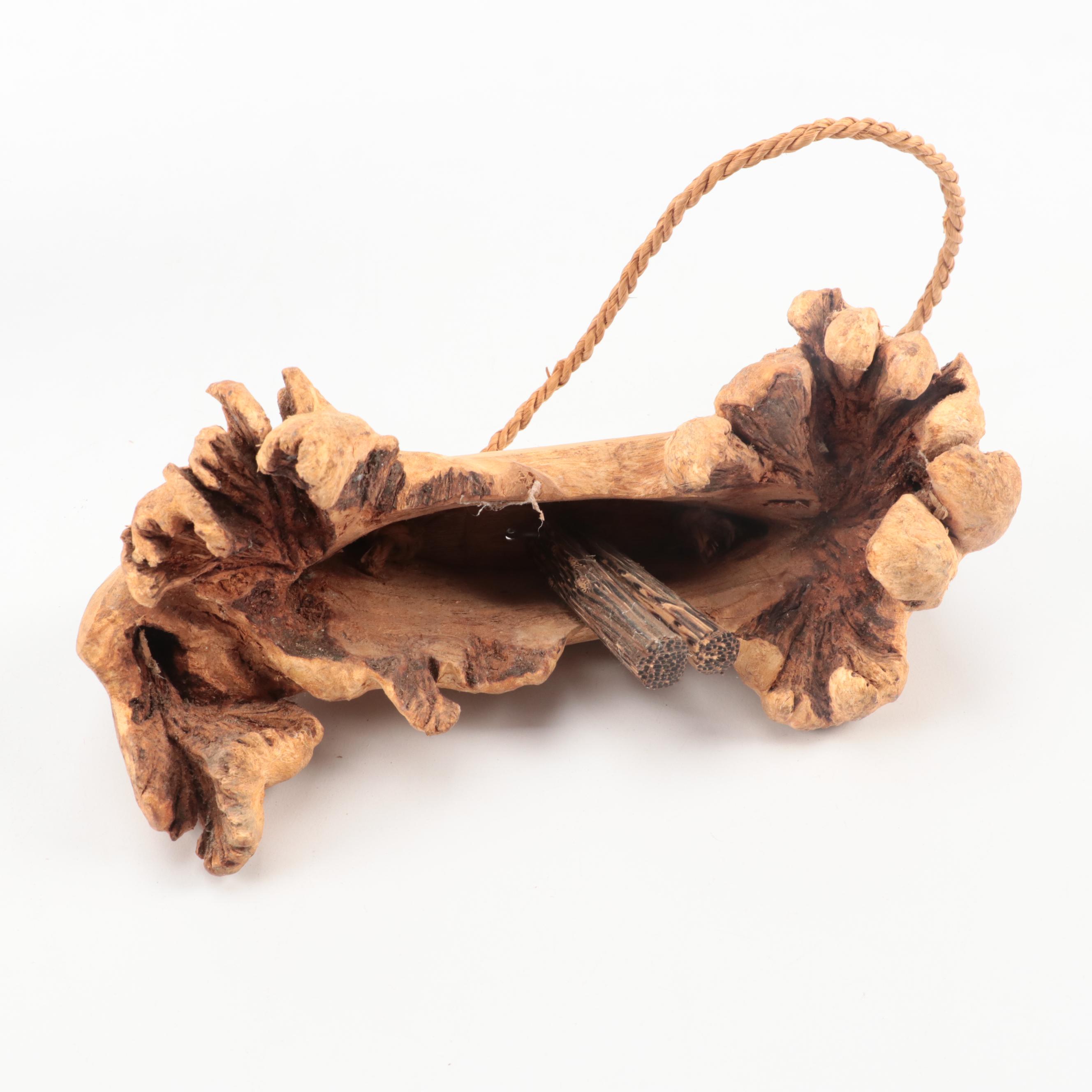 HandCarved and Painted Wooden Quail Figurines with Chime EBTH