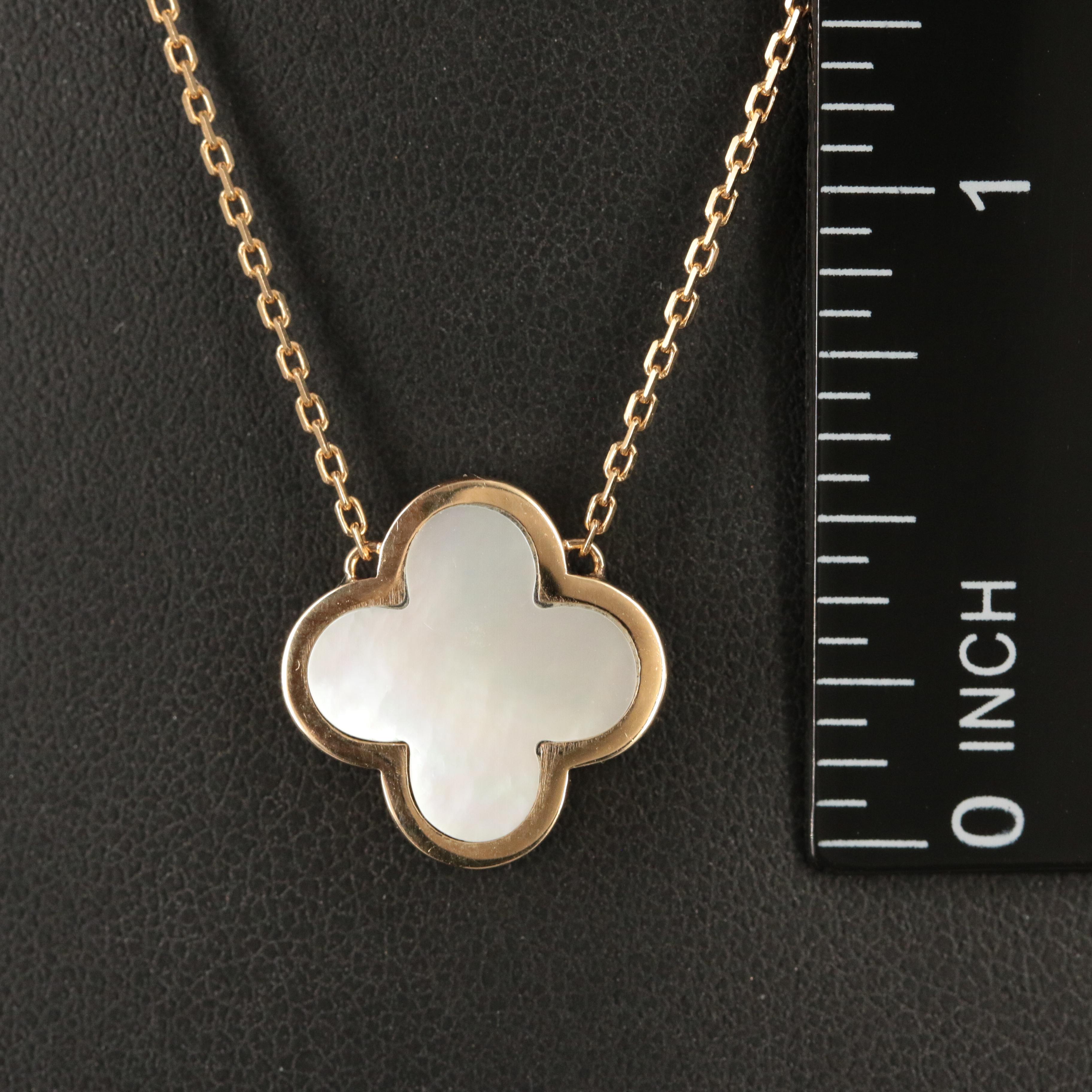 VB&Co. Pearl Quatrefoil Clover Layering Necklace main image 0