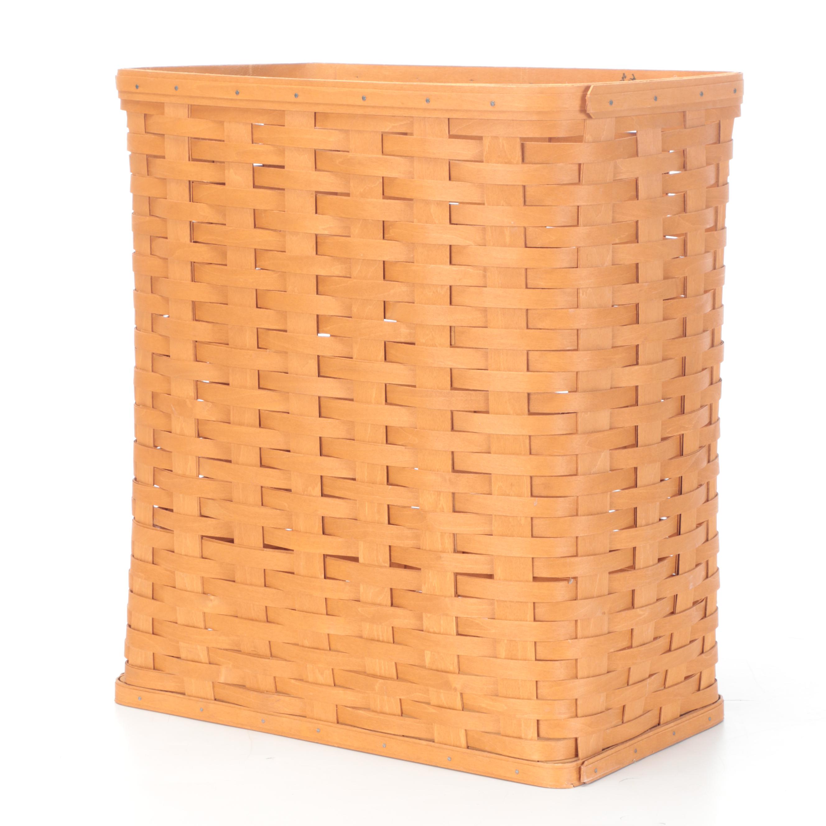 Longaberger Woven Maple Umbrella Basket and Hamper Basket EBTH