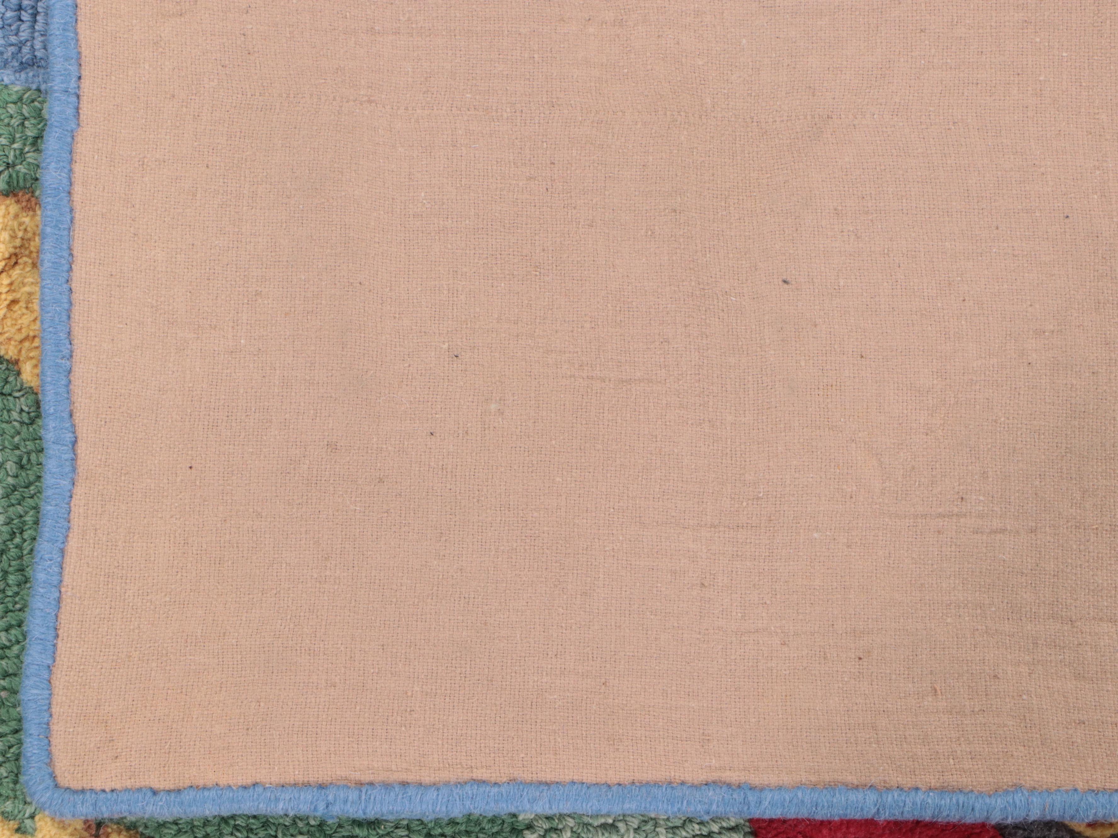 5' x 8' HandHooked Pottery Barn Kids USA Map Area Rug EBTH