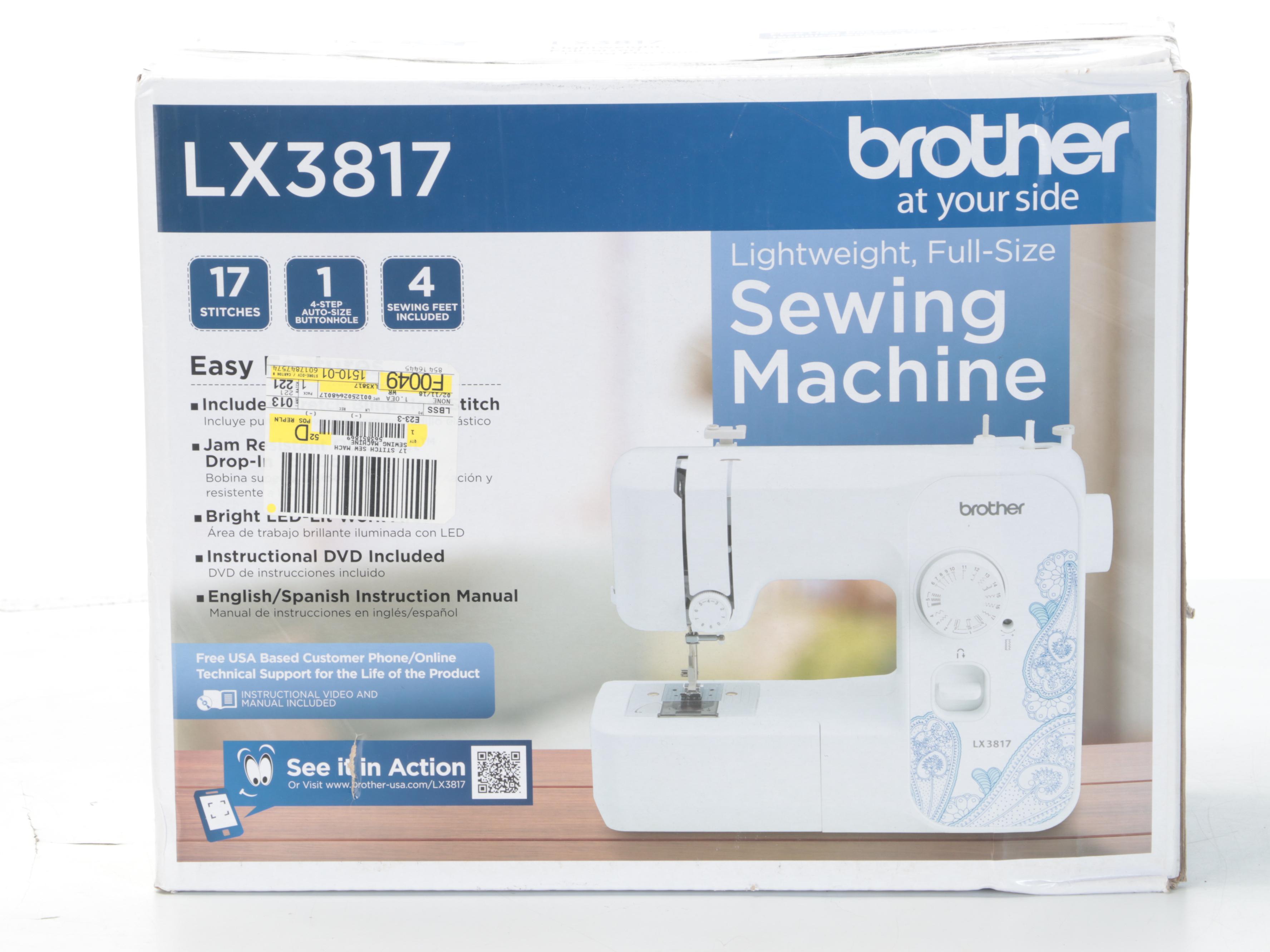 Singer and Brother Sewing Machines With Case, Supplies and Notions EBTH