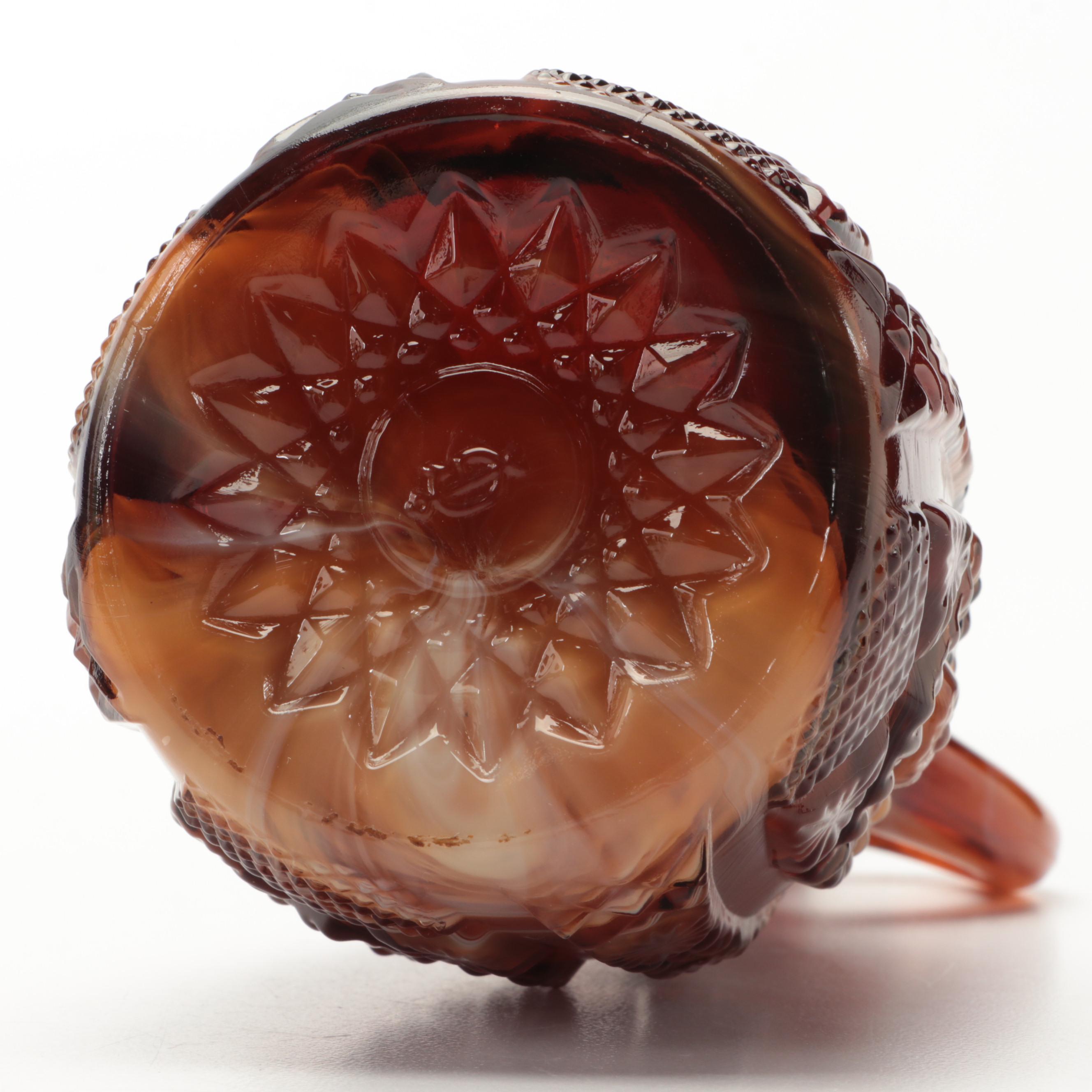 Vintage Glass Cruet, Amber Glass Music Box Decanter, and More EBTH