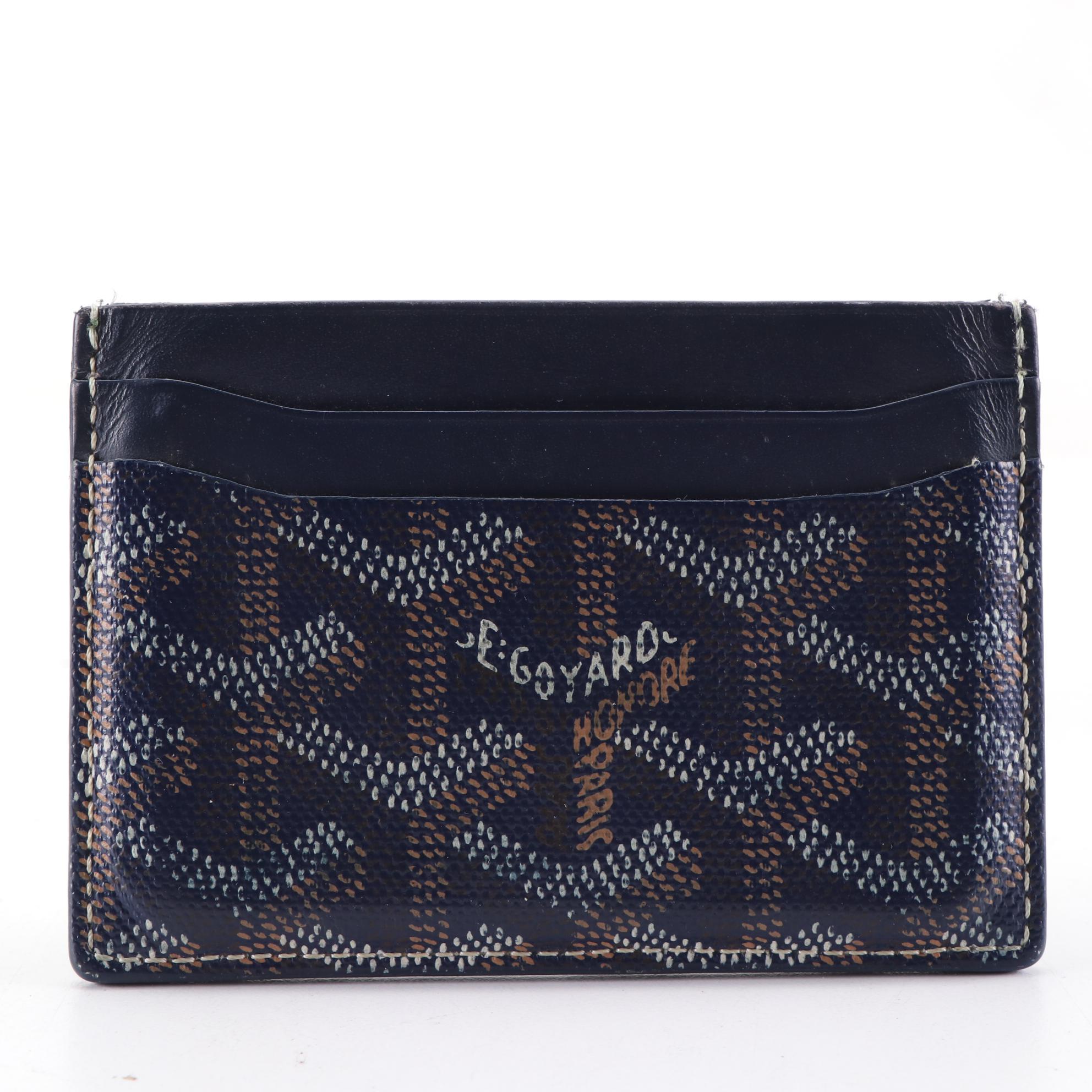ROUETTE STRUCTURÉ MINI BAG 21 IN NAVY BLUE GOYARDINE CANVAS AND CALFSKIN main image 0