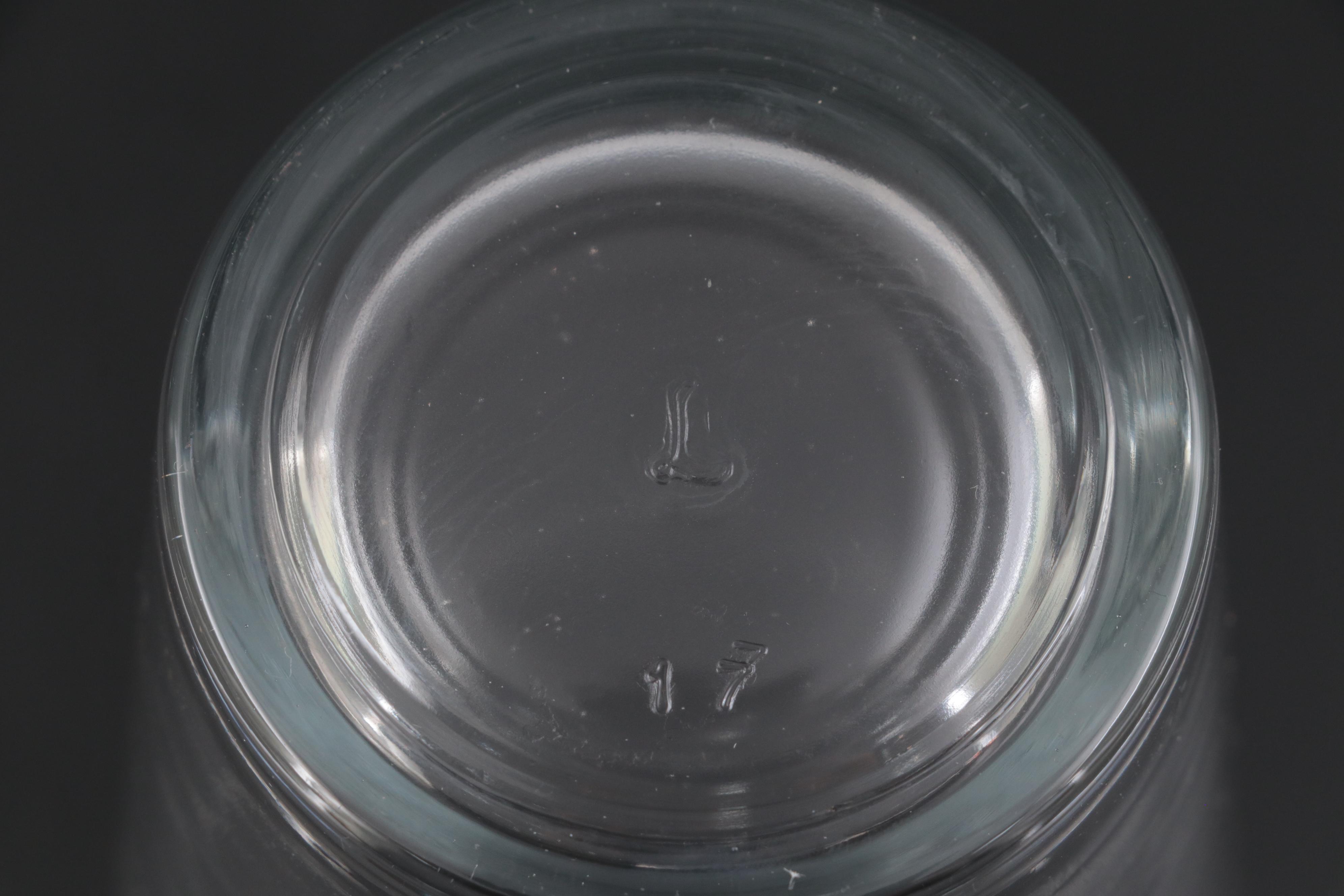 Libbey "Hoops" Glass Tumblers with Crisa Ribbed Drinking Glasses EBTH