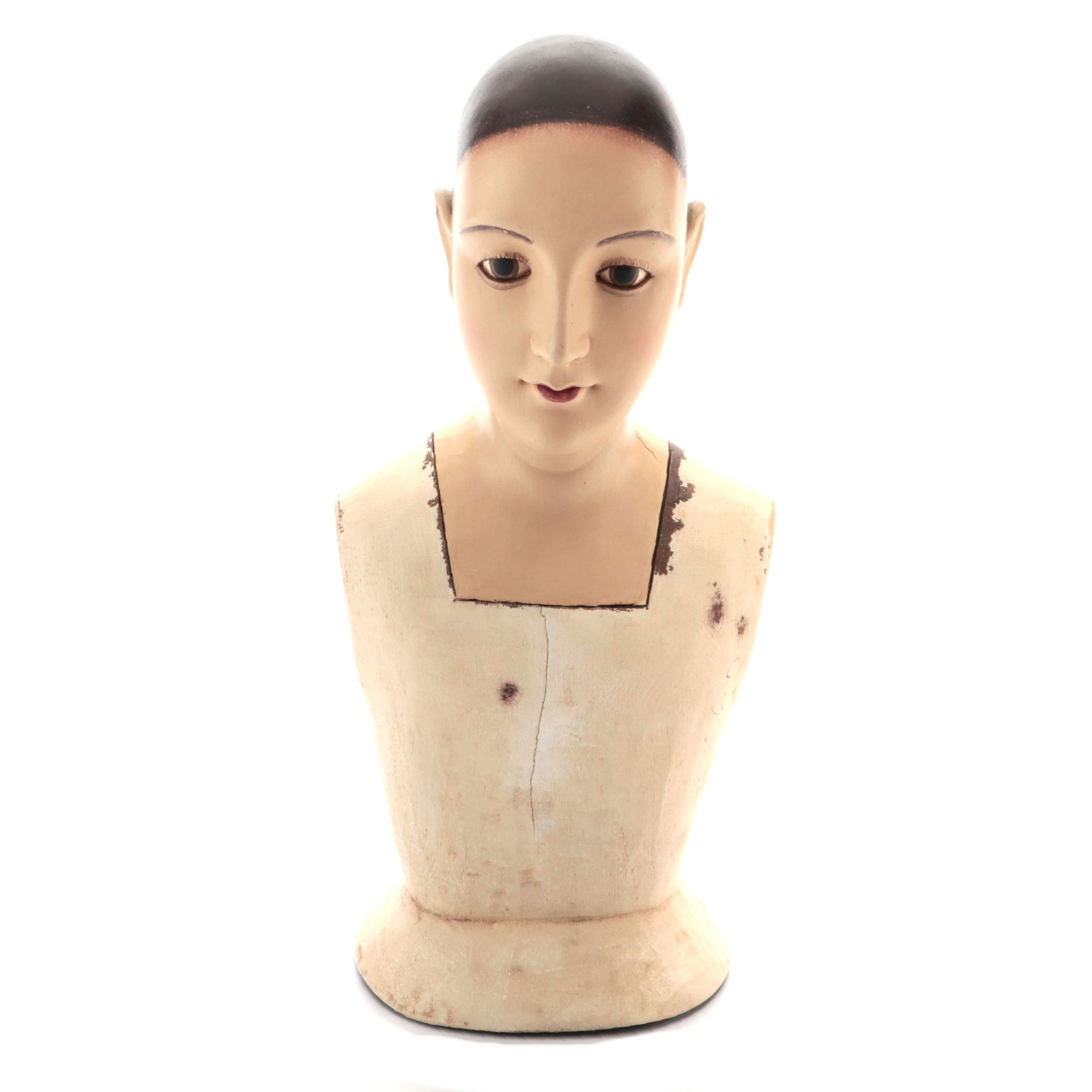 Ballard Designs Tabletop Mannequin Half Bust EBTH