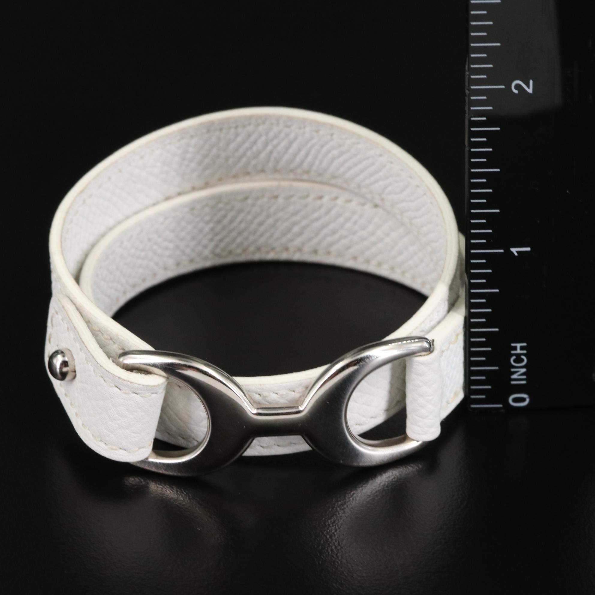 Hermès Leather Wrap Bracelet with Box EBTH