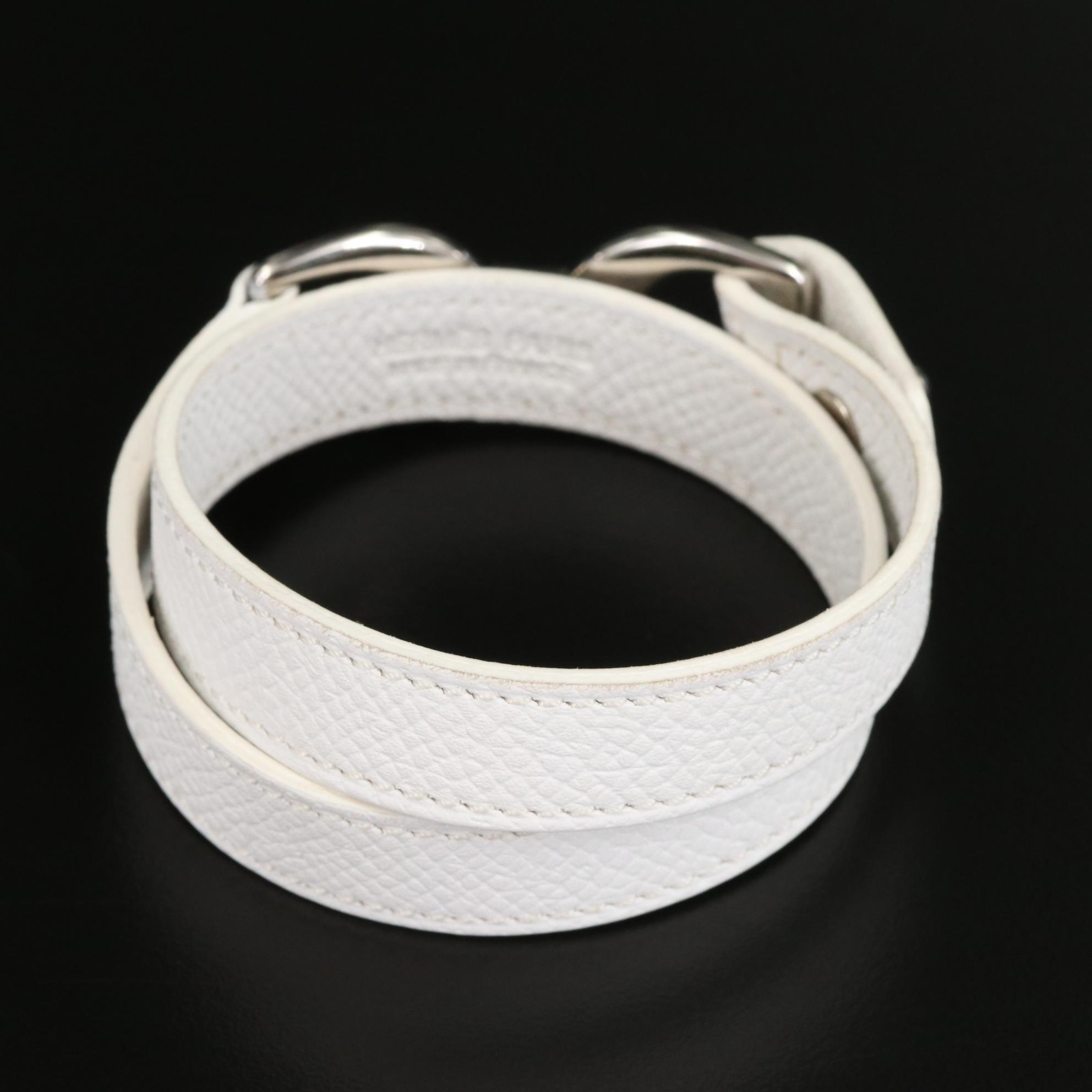 Hermès Leather Wrap Bracelet with Box EBTH