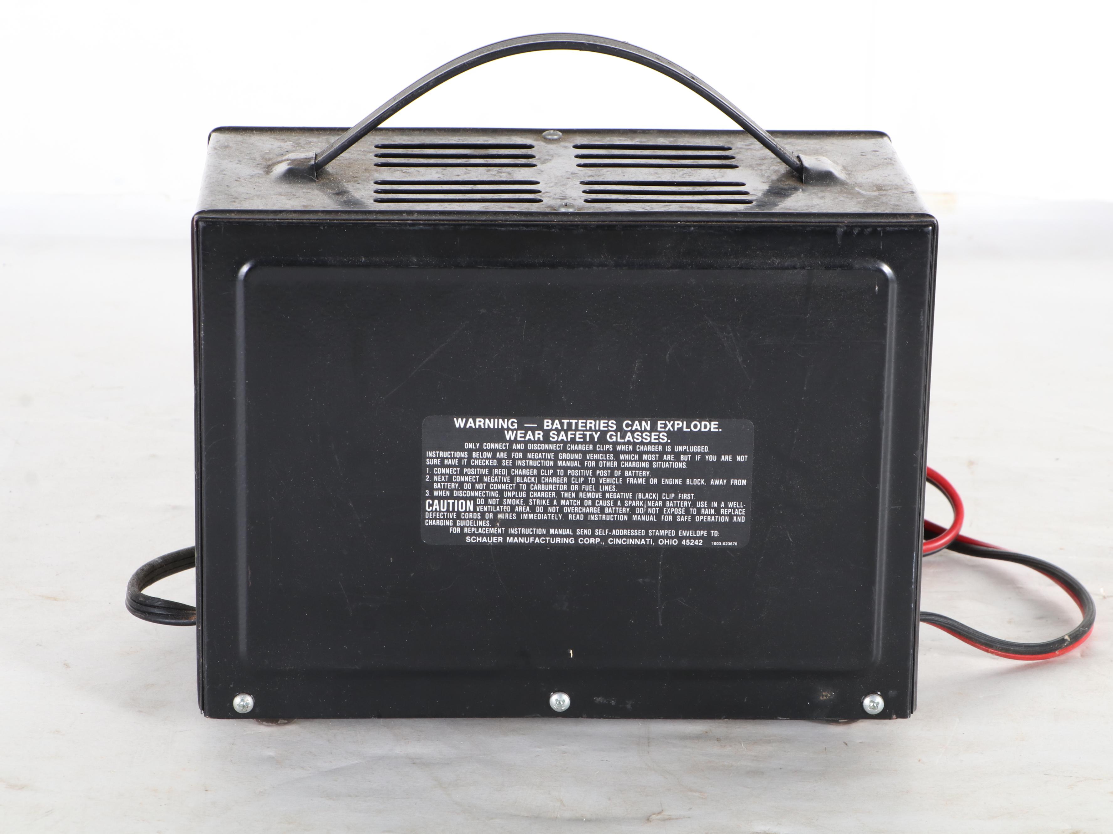 Schauer Automatic 10 Amp Battery Charger and Husky Air Pump EBTH