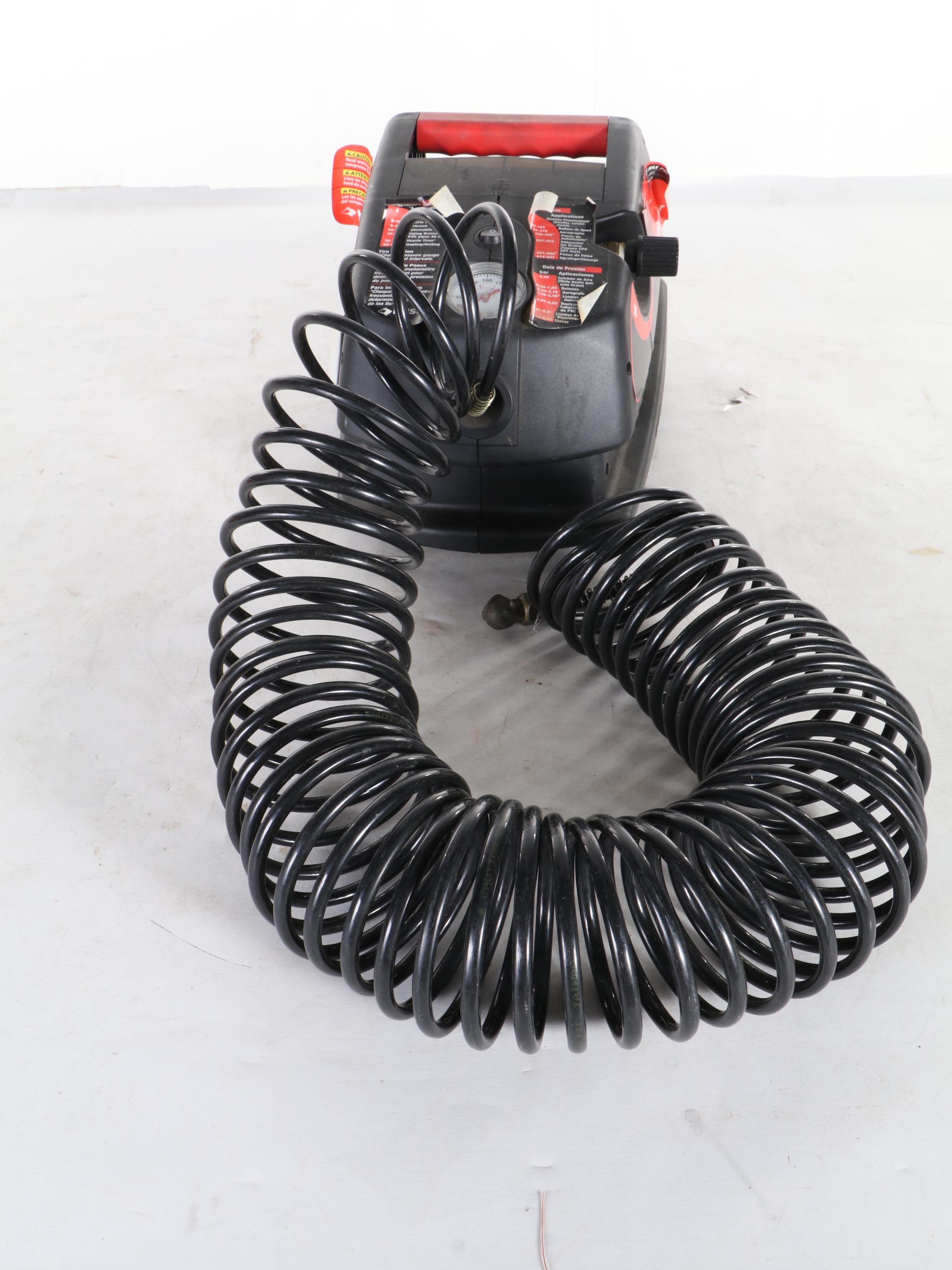 Schauer Automatic 10 Amp Battery Charger and Husky Air Pump EBTH