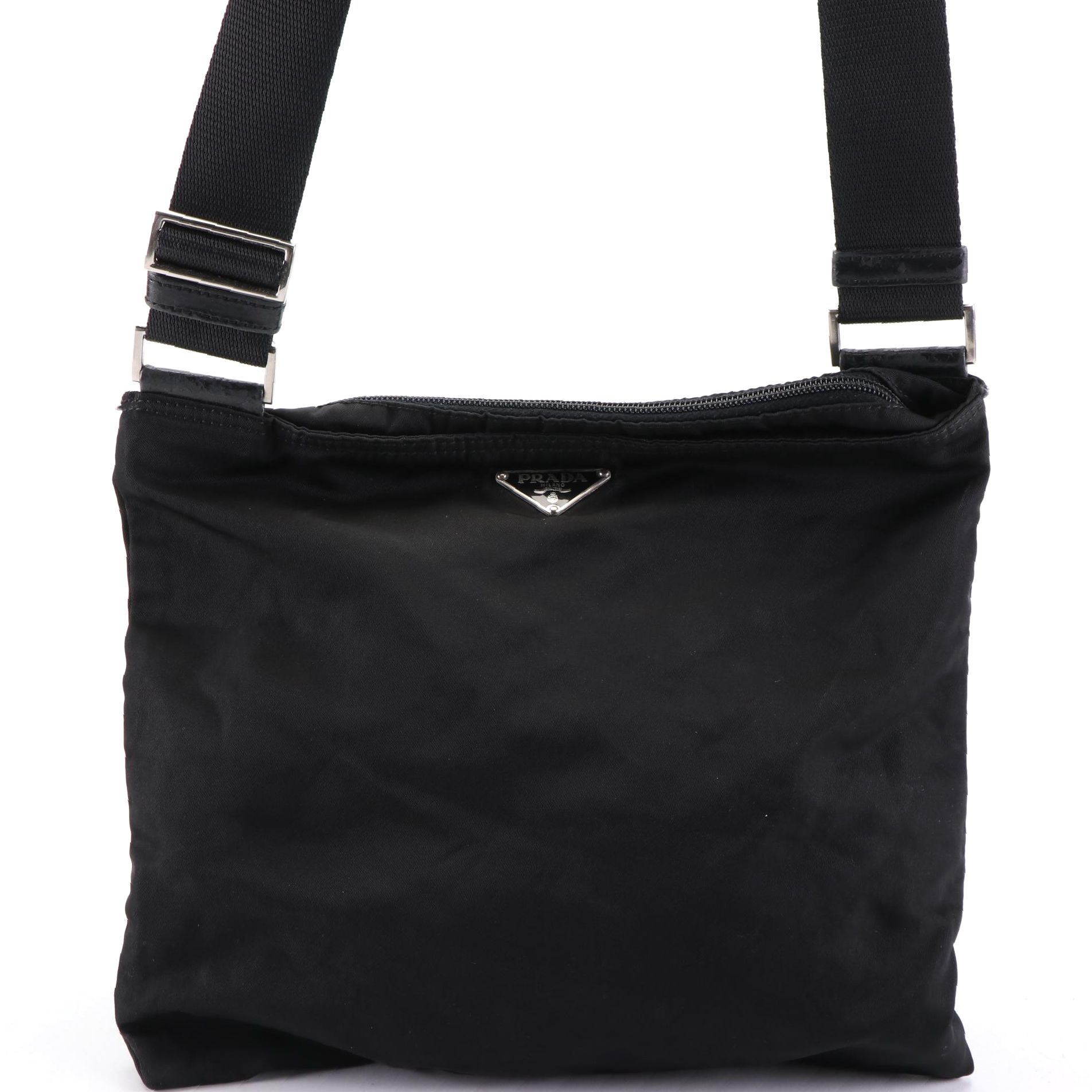Prada Crossbody Bag in Black Tessuto Nylon EBTH